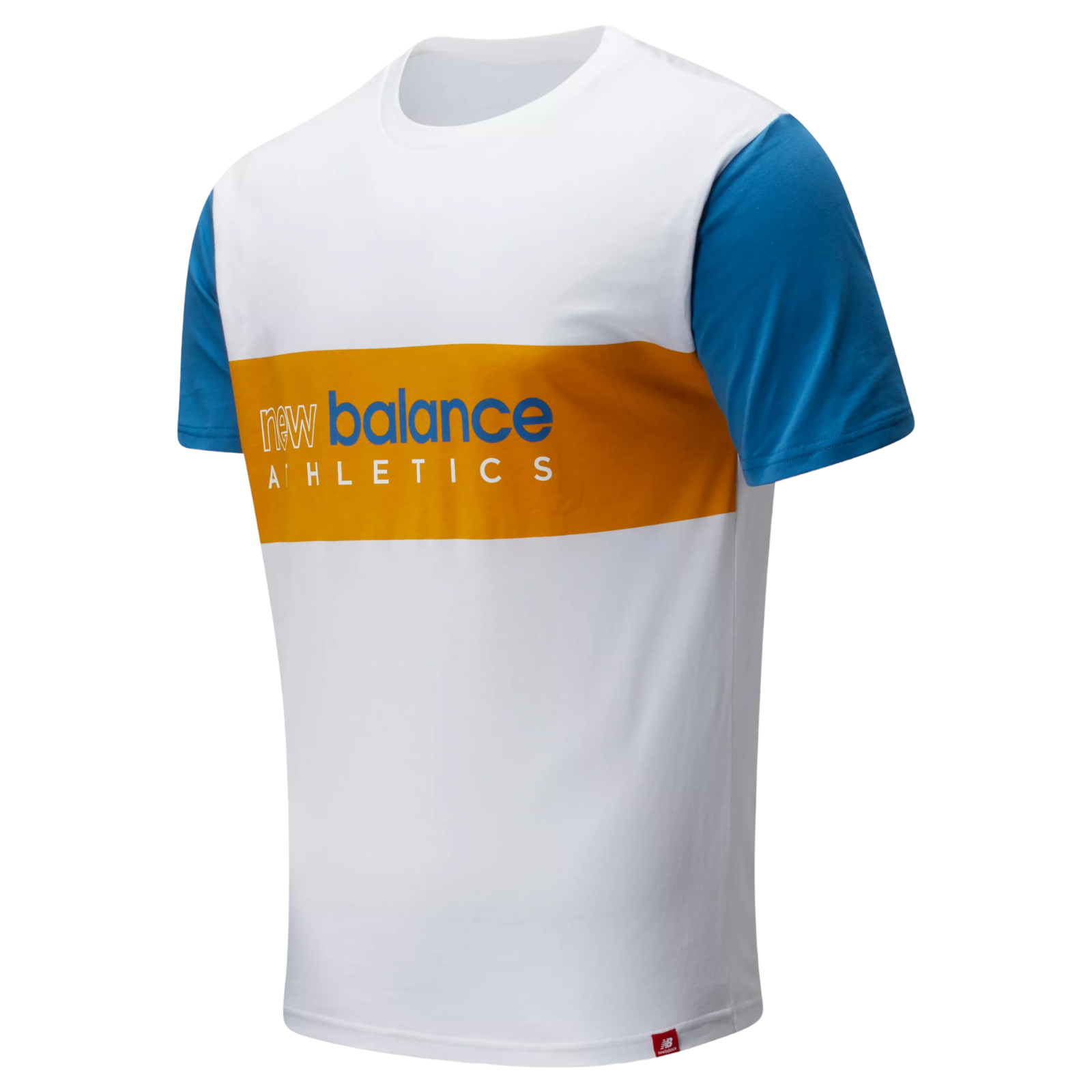 New Balance Essentials Icon Chest Stripe Tee - White - ViaductClothing - -