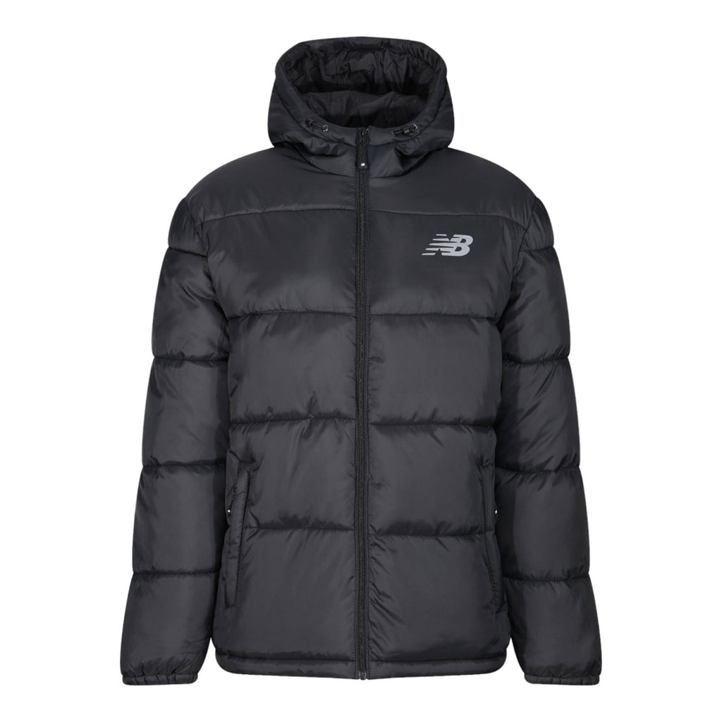 New Balance Long Puffer Jacket Coat Black