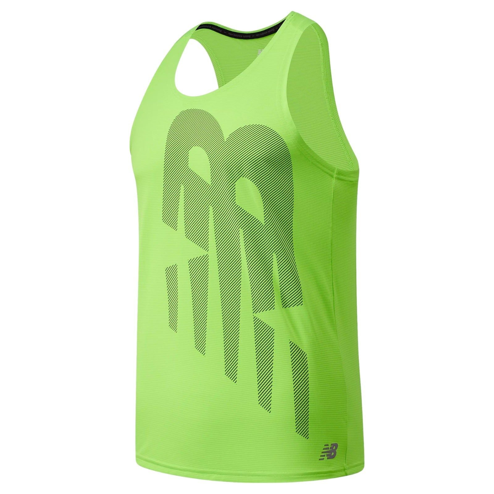 New Balance M PR Accelerate Singlet Running Vest - Energy Lime - ViaductClothing - -