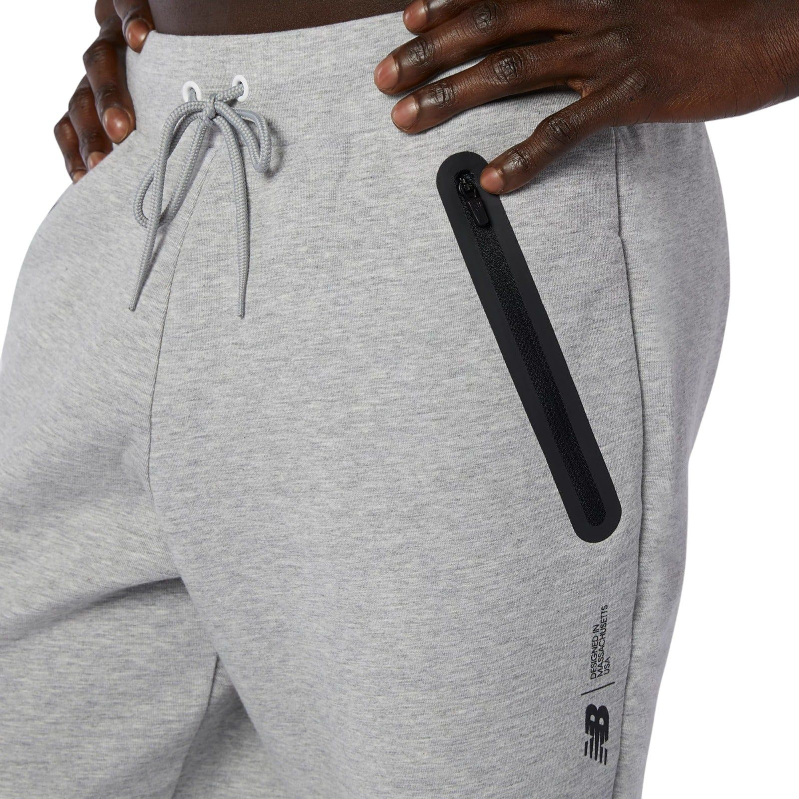 New Balance Men's Fortitech Fleece Shorts - Grey - ViaductClothing - -