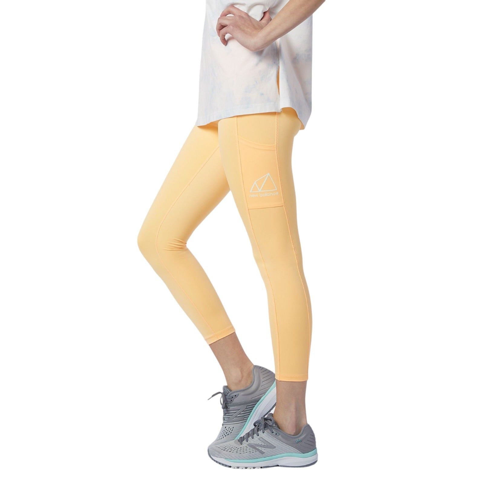 New Balance Womens All Terrain Leggings - Orange - ViaductClothing - -