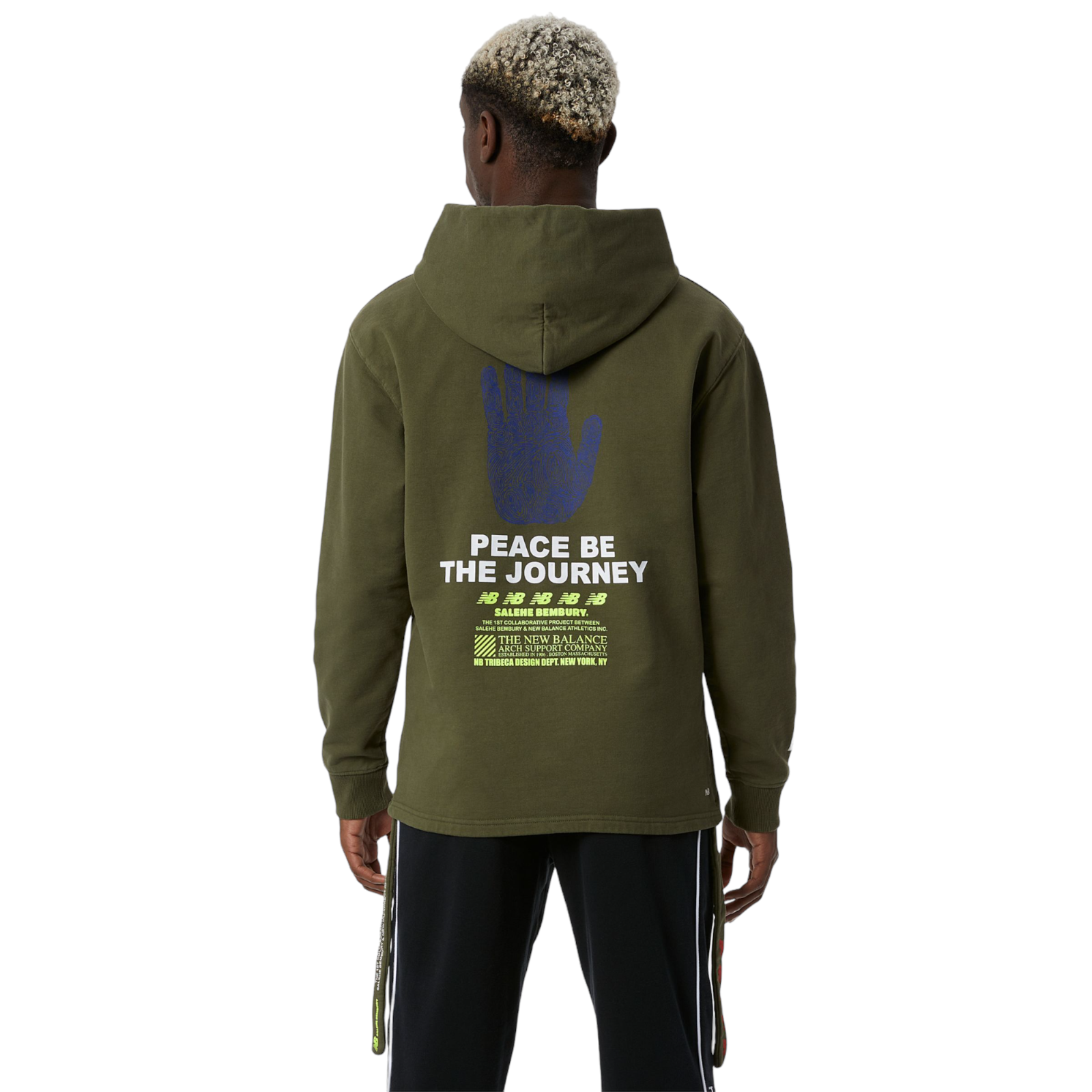 New Balance X Salehe Bembury Pbj Bembury Hoodie - Olive Green - ViaductClothing -  -
