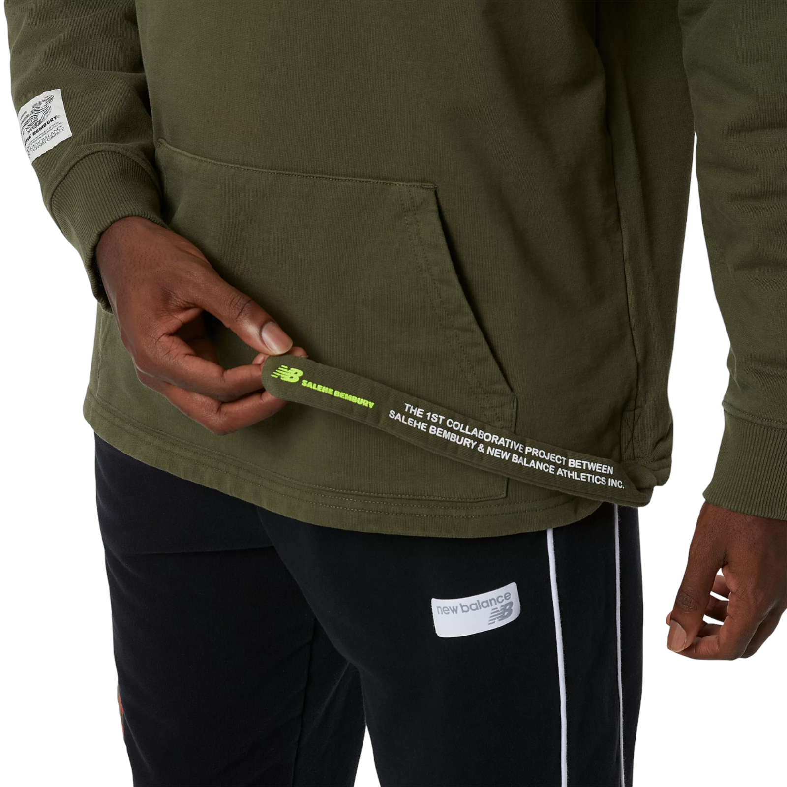 New Balance X Salehe Bembury Pbj Bembury Hoodie - Olive Green - ViaductClothing -  -