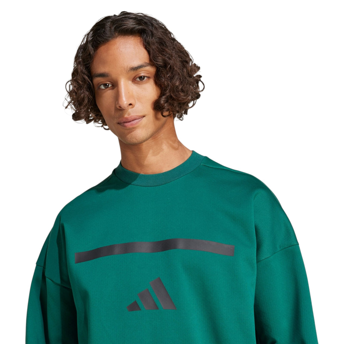 adidas Men's Z.N.E. Crew Sweatshirt - Green