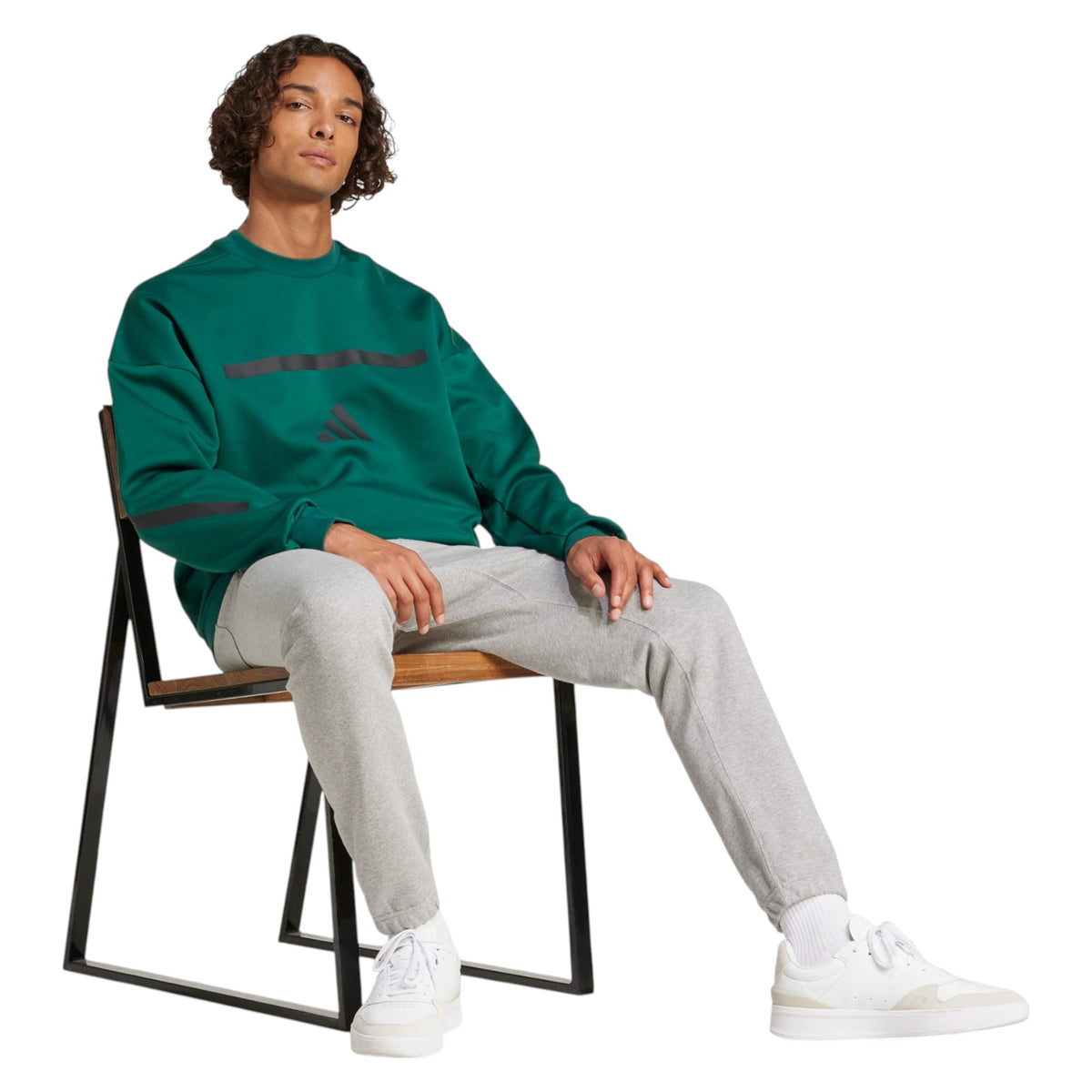 adidas Men's Z.N.E. Crew Sweatshirt - Green