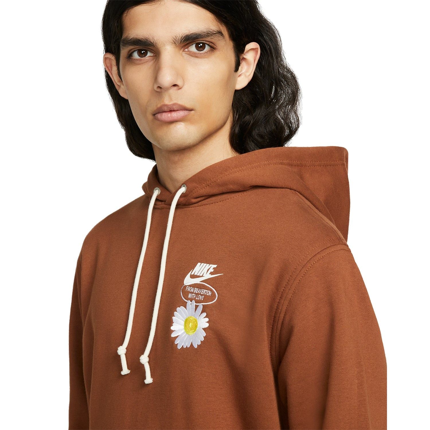 Nike Good Vibes Popover "Have A Nike Day" Hoodie - Brown - ViaductClothing -  -