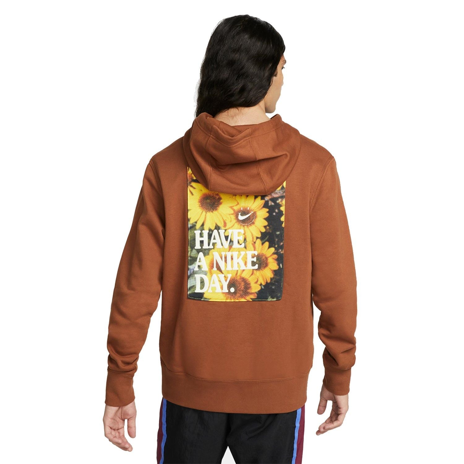 Nike Good Vibes Popover "Have A Nike Day" Hoodie - Brown - ViaductClothing -  -