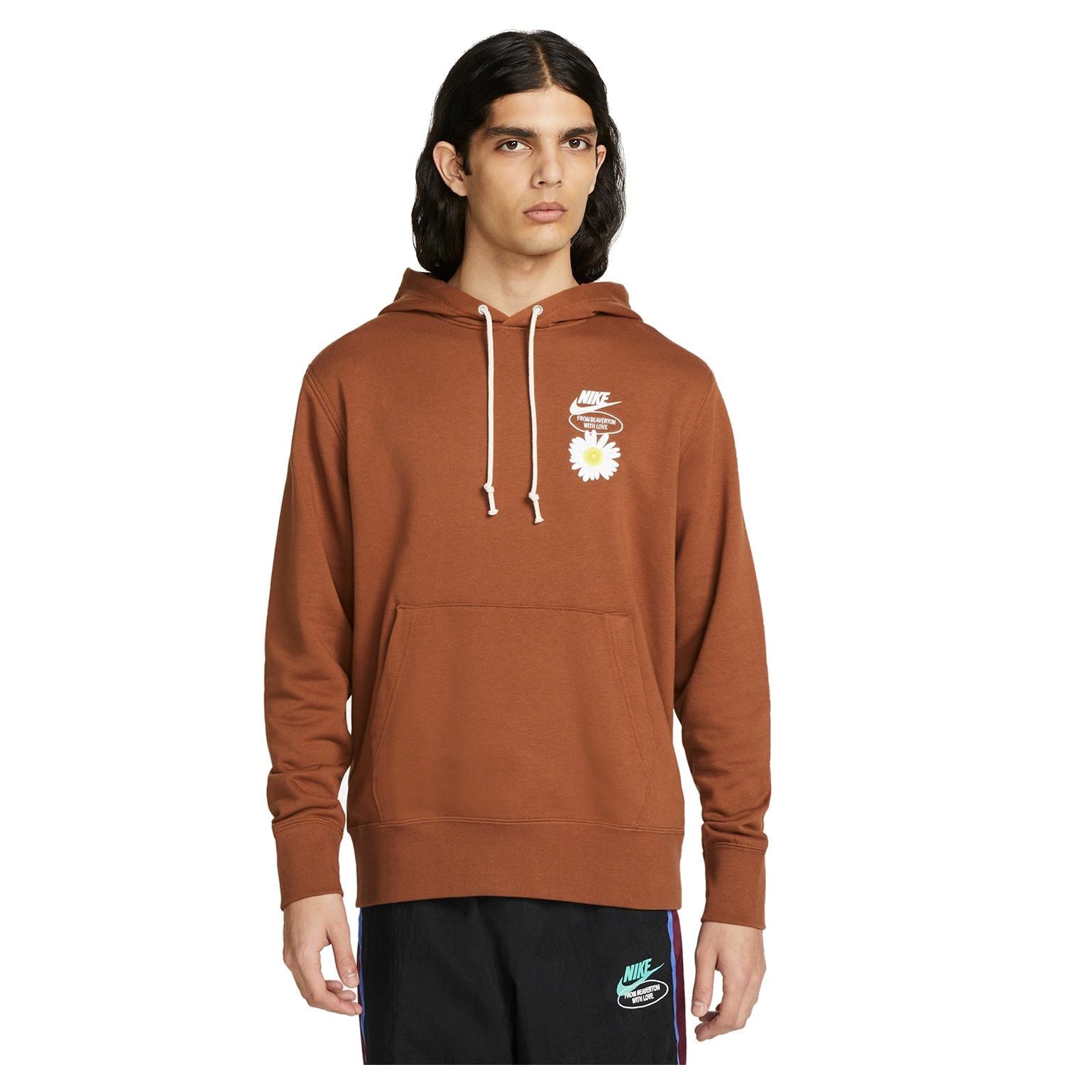 Nike Good Vibes Popover "Have A Nike Day" Hoodie - Brown - ViaductClothing -  -