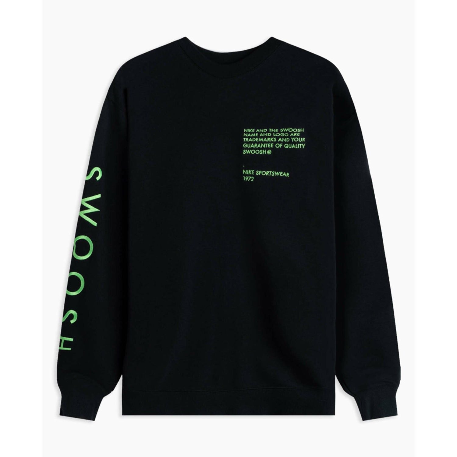Nike Sportswear NSW Swoosh Sweatshirt - Black - ViaductClothing - -