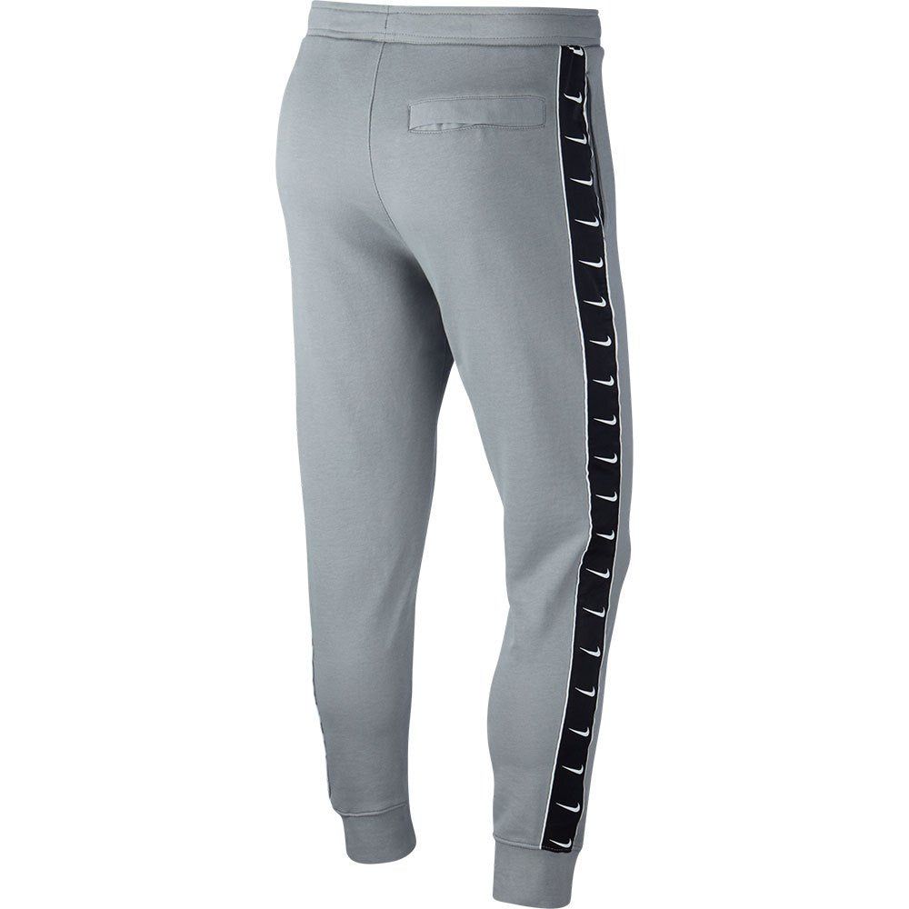 Nike Sportswear Swoosh Tape Fleece Pant Joggers Grey Black