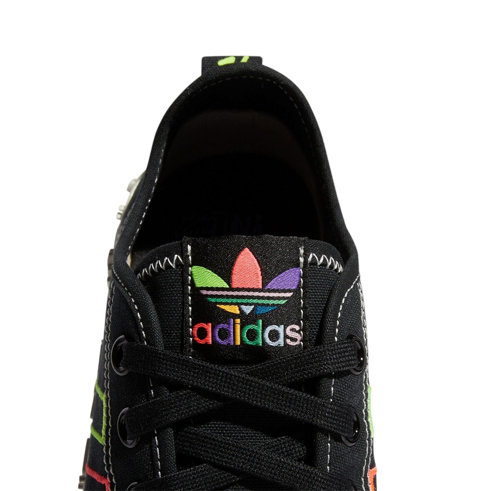adidas Originals Nizza Pride Shoes - Core Black / Off White - ViaductClothing - -