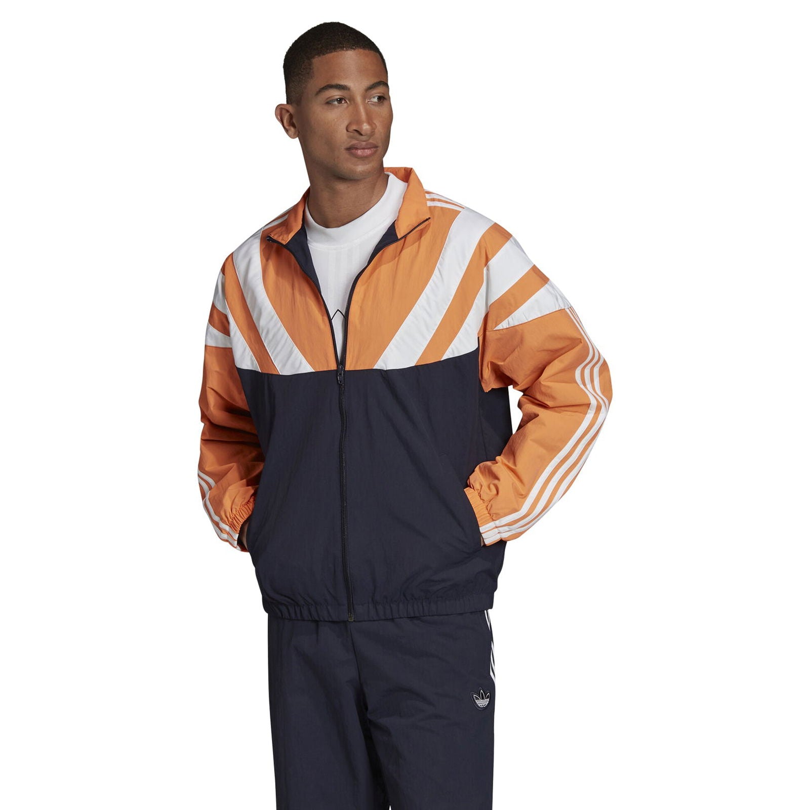 adidas Originals Balanta 96 Track Top - Navy/Orange - ViaductClothing - -