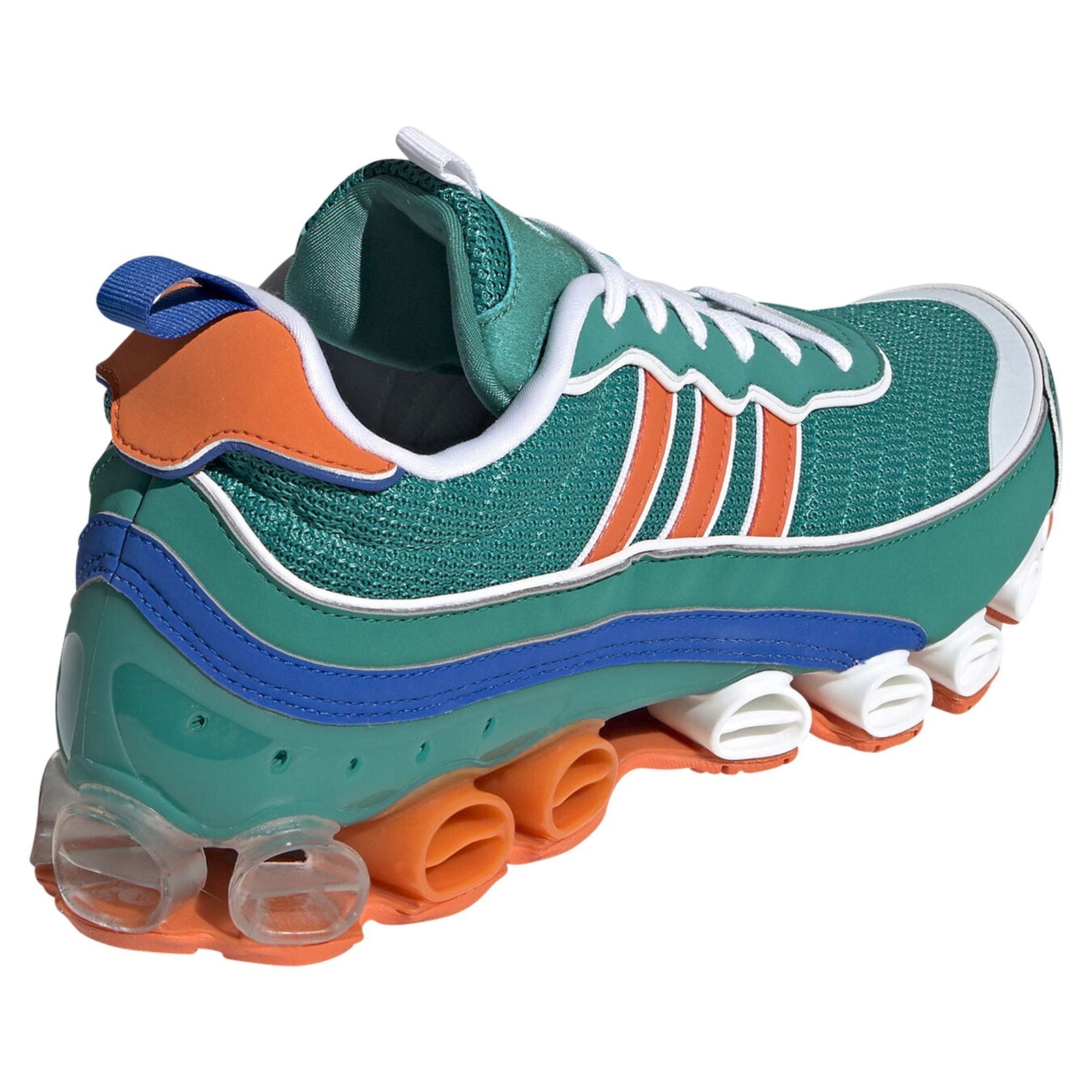 adidas Unisex Microbounce T1 Trainers - Glory Green / Orange - ViaductClothing - -