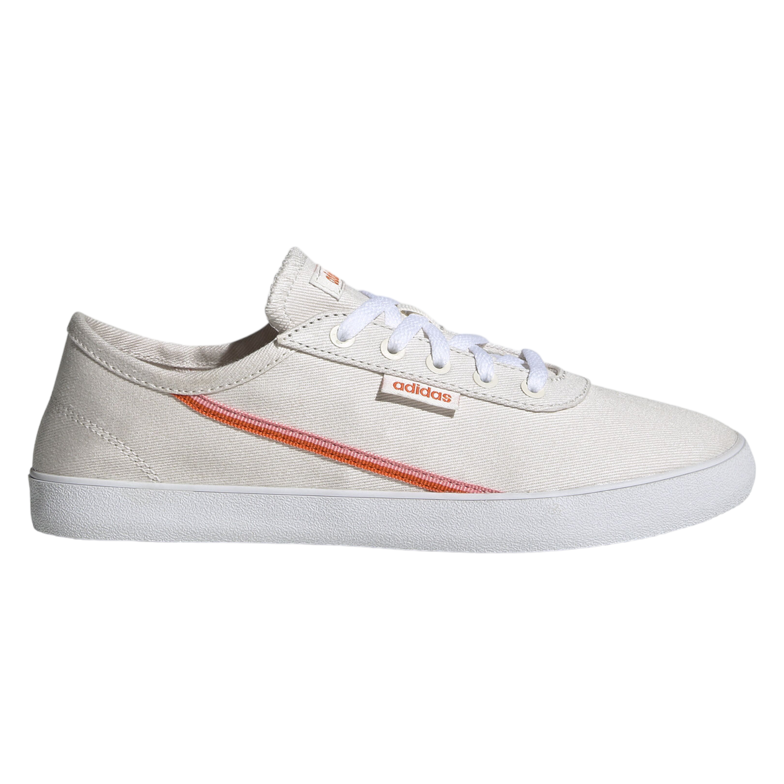adidas Womens Courtflash X Shoes - Chalk White / Orange - ViaductClothing - -