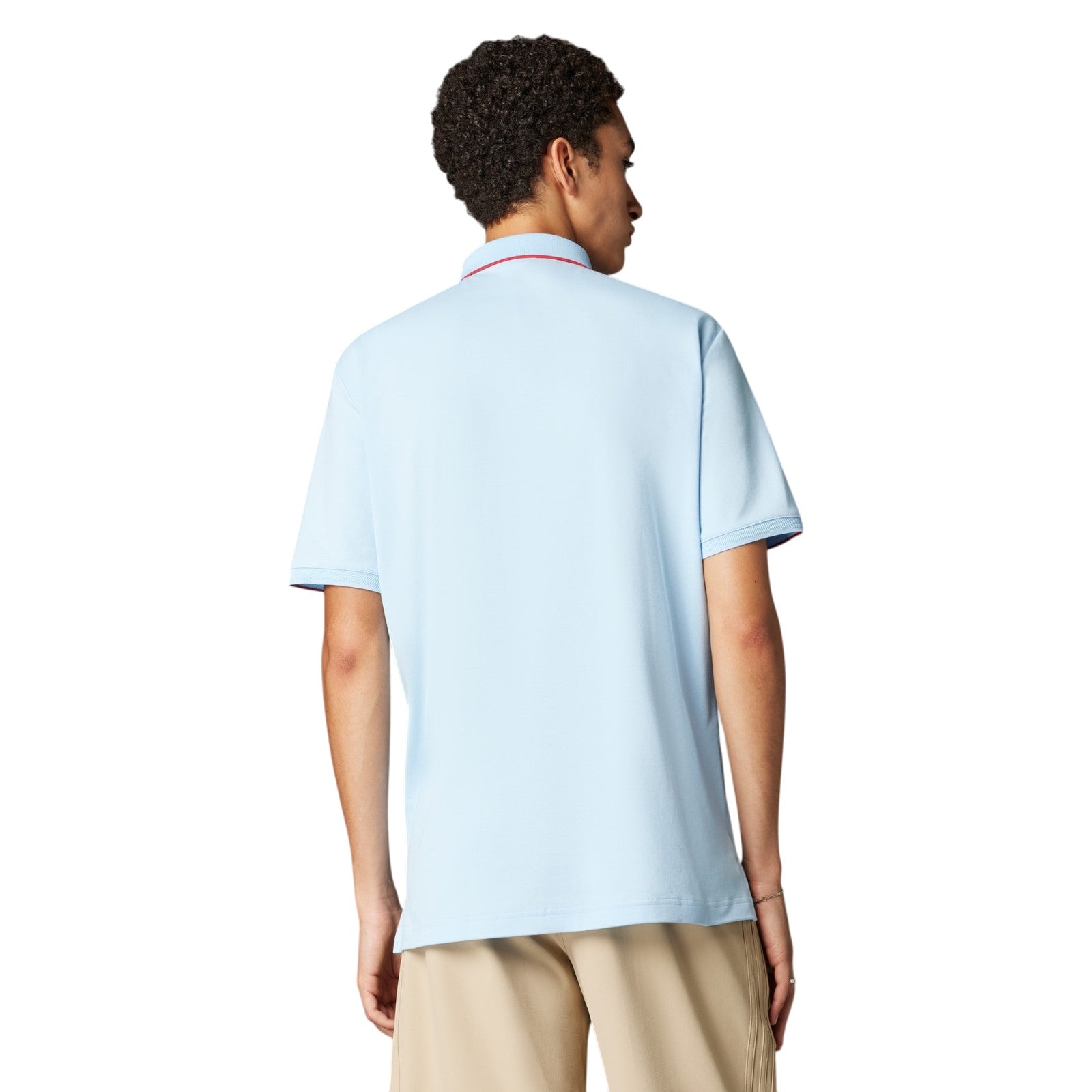 adidas Originals Twistknit Trefoil Polo Shirt - Clear Sky Blue