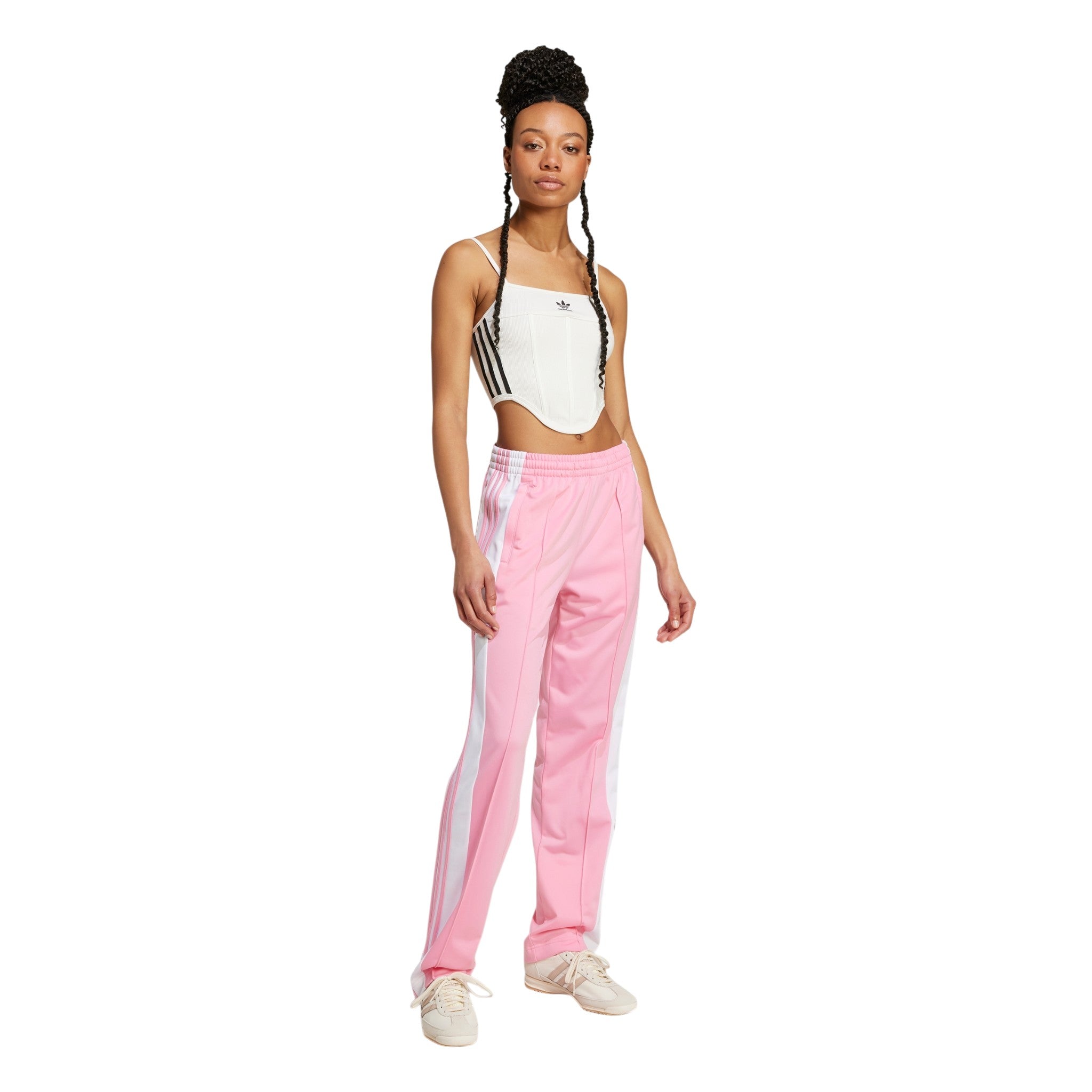adidas Originals Womens Adibreak Retro 90s Snap Track Pants - Pink White