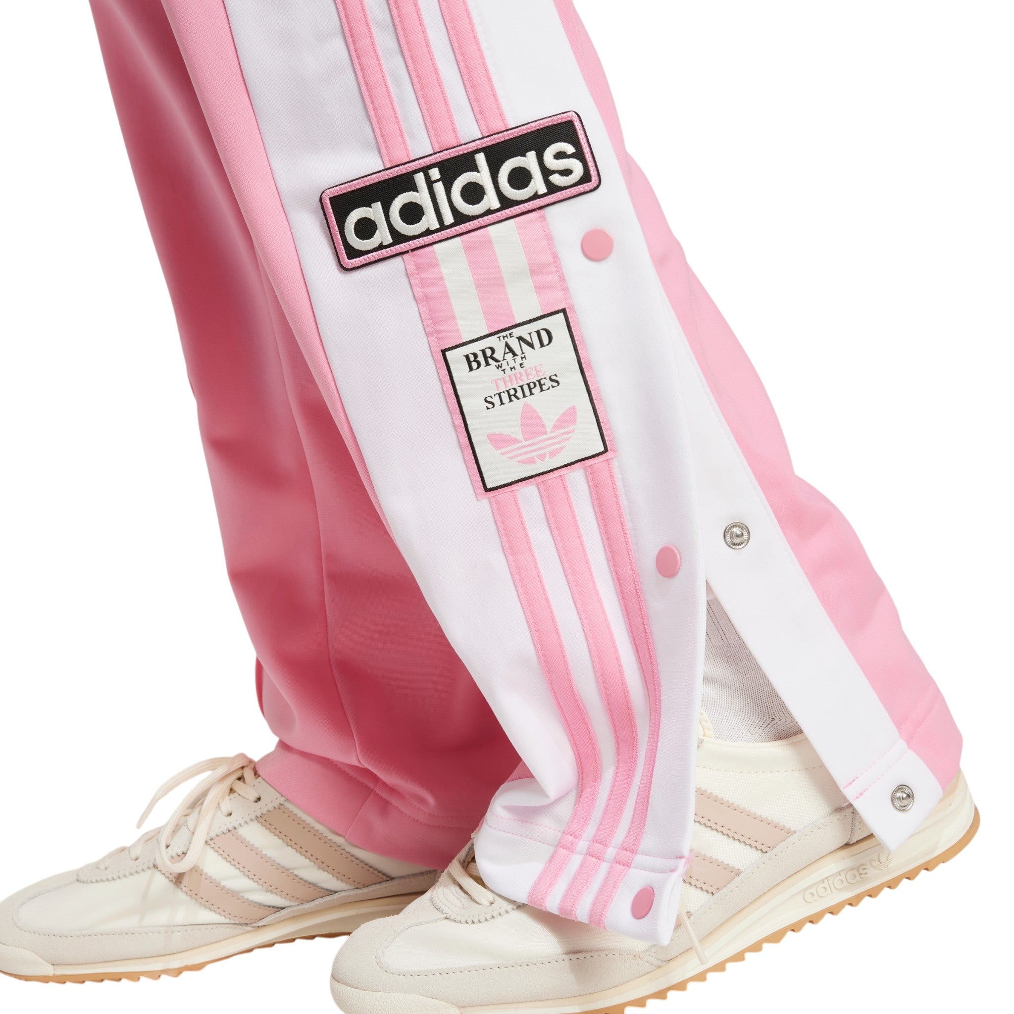adidas Originals Womens Adibreak Retro 90s Snap Track Pants - Pink White