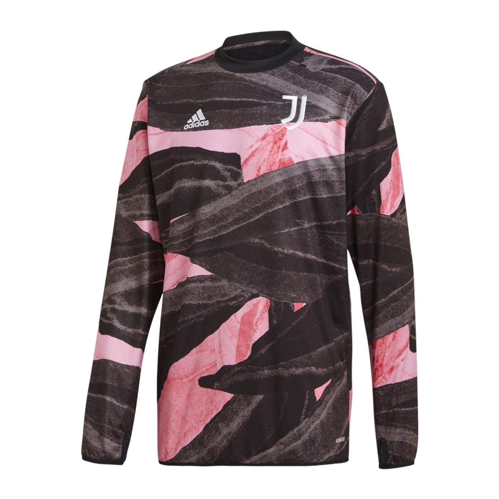 adidas Juventus Pre-Match Warm Up Top - Black / Pink - ViaductClothing - -