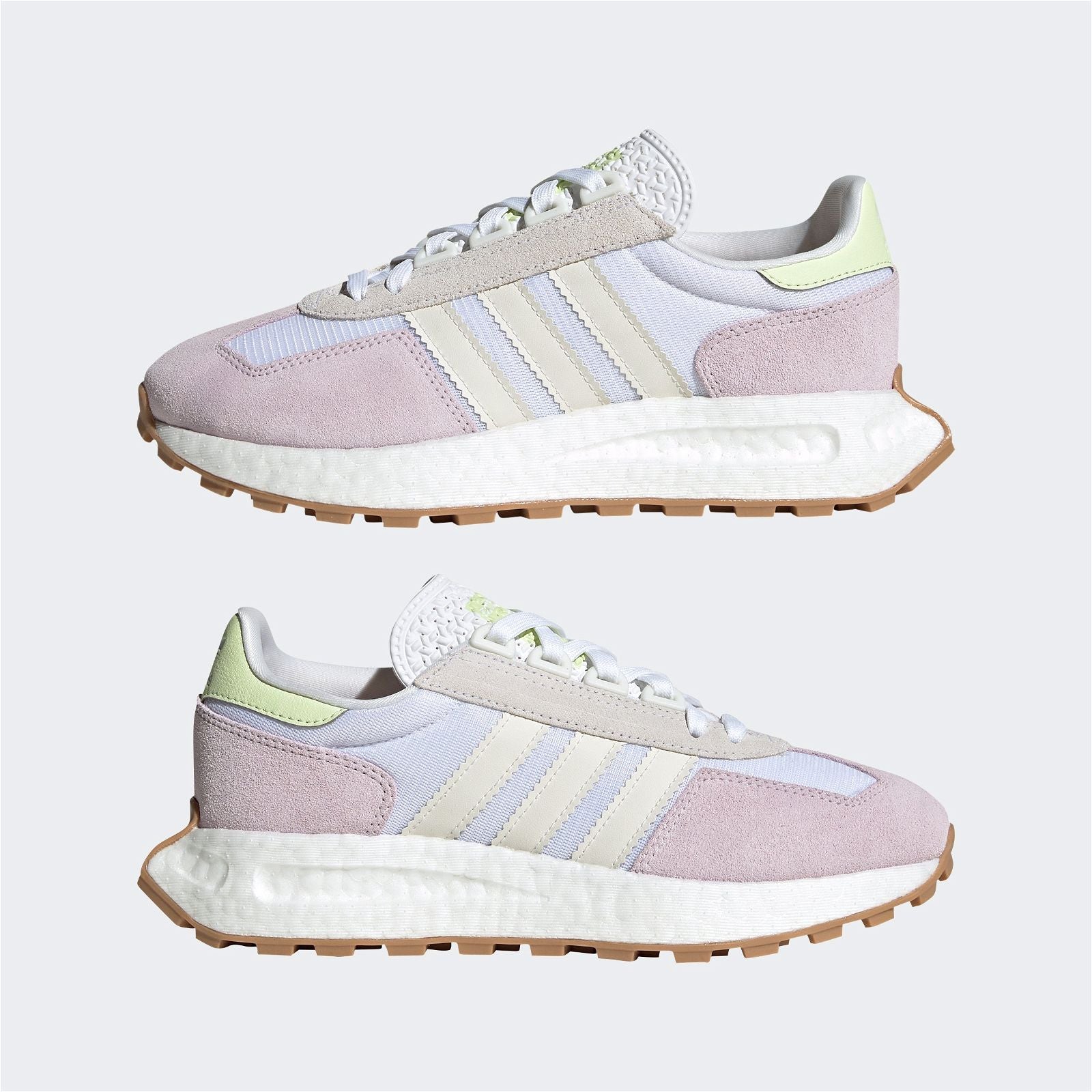 adidas Originals Womens Retropy E5 Shoes - White/Pink - ViaductClothing - -