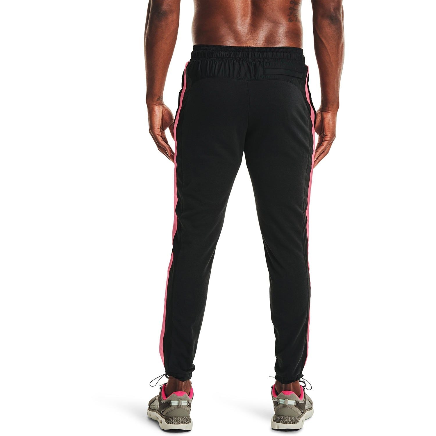 Under Armour UA Rival Terry AMP Joggers Pants - Black/Pink - ViaductClothing - -