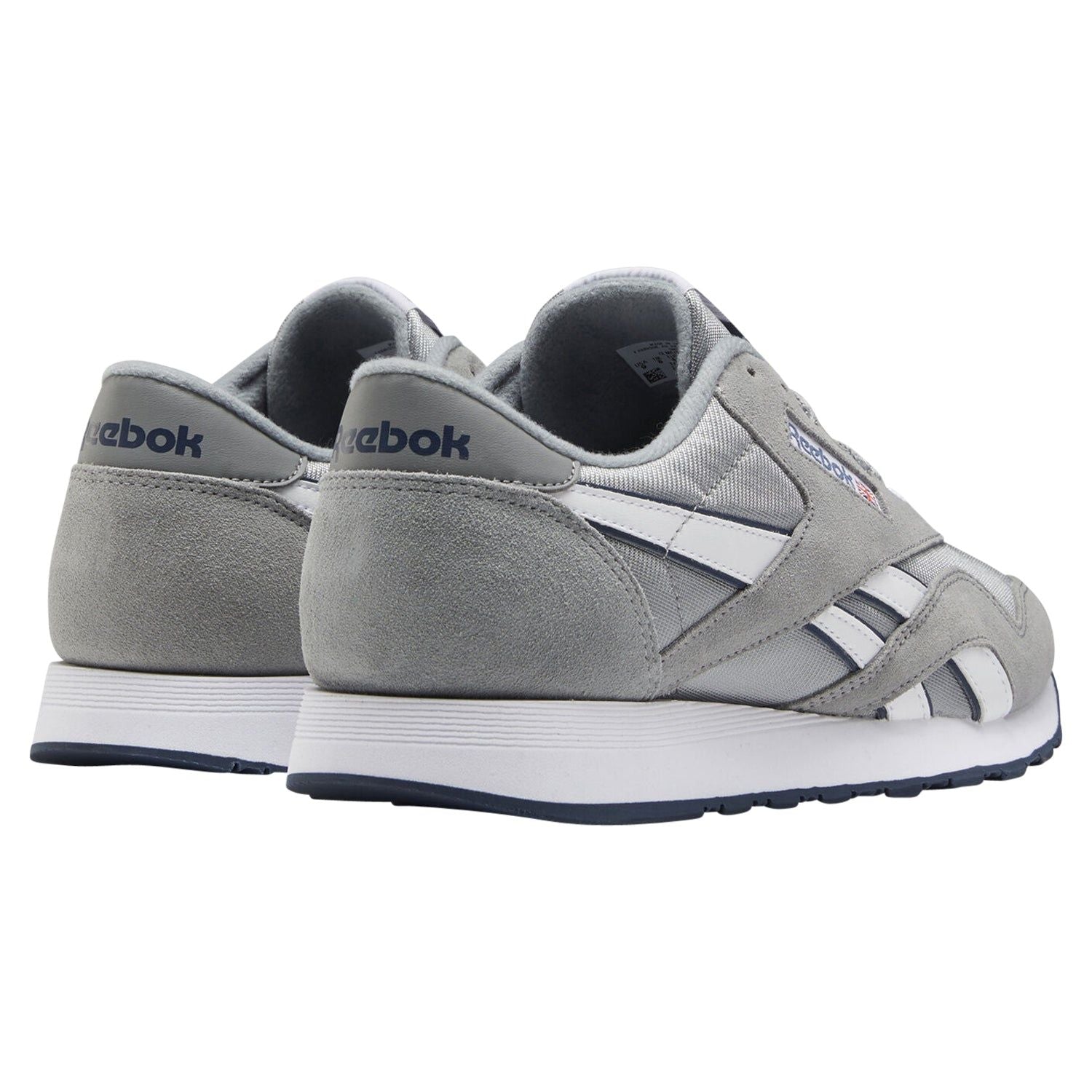 Reebok Unisex Classic Nylon Shoes -Grey/Platinum - ViaductClothing - -
