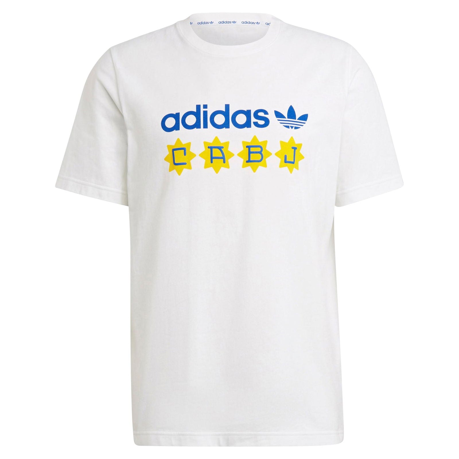 adidas Originals Boca Juniors 81 Tee - White / Power Blue - ViaductClothing - -