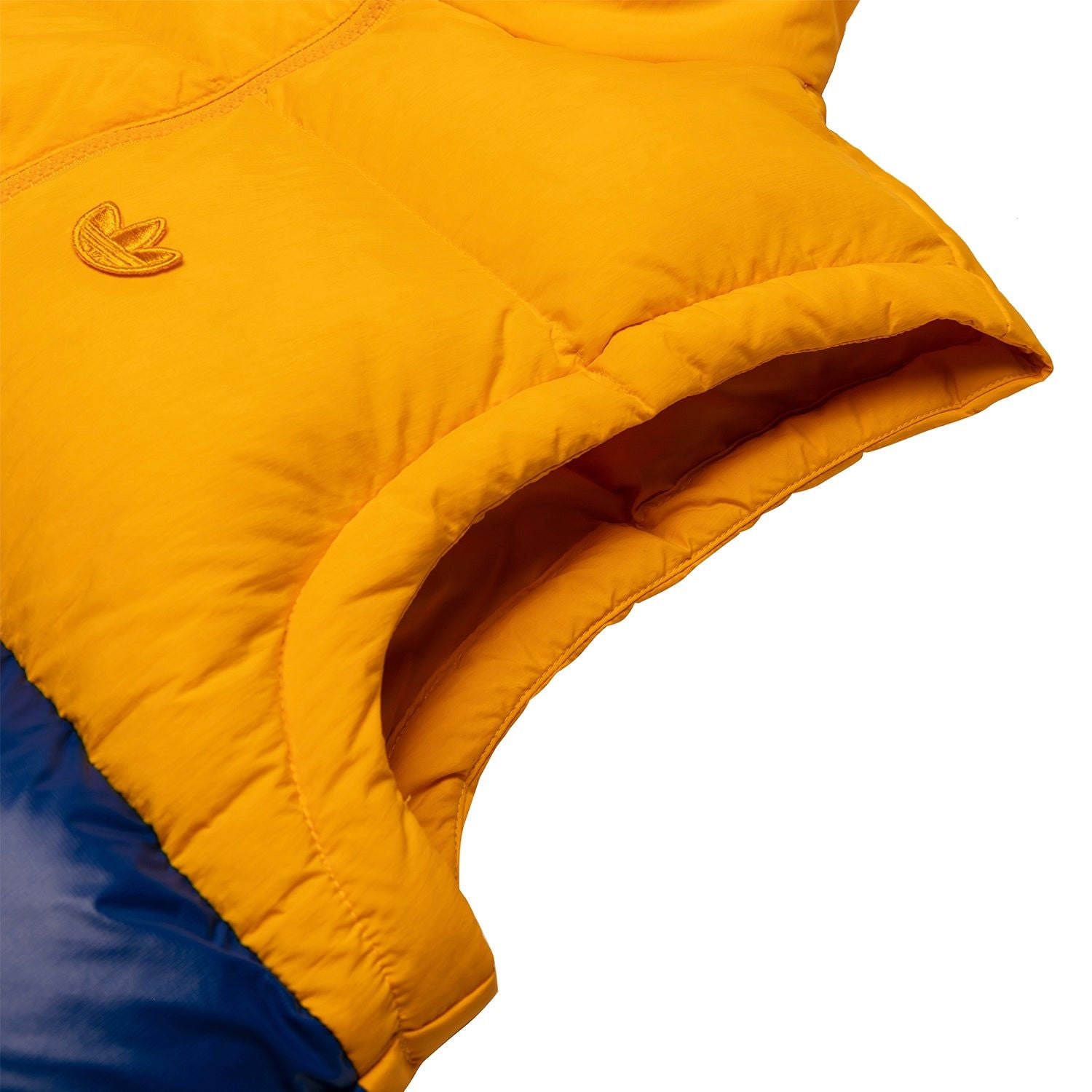 adidas Originals Down Regen Gilet - Active Gold / Power Blue - ViaductClothing - -