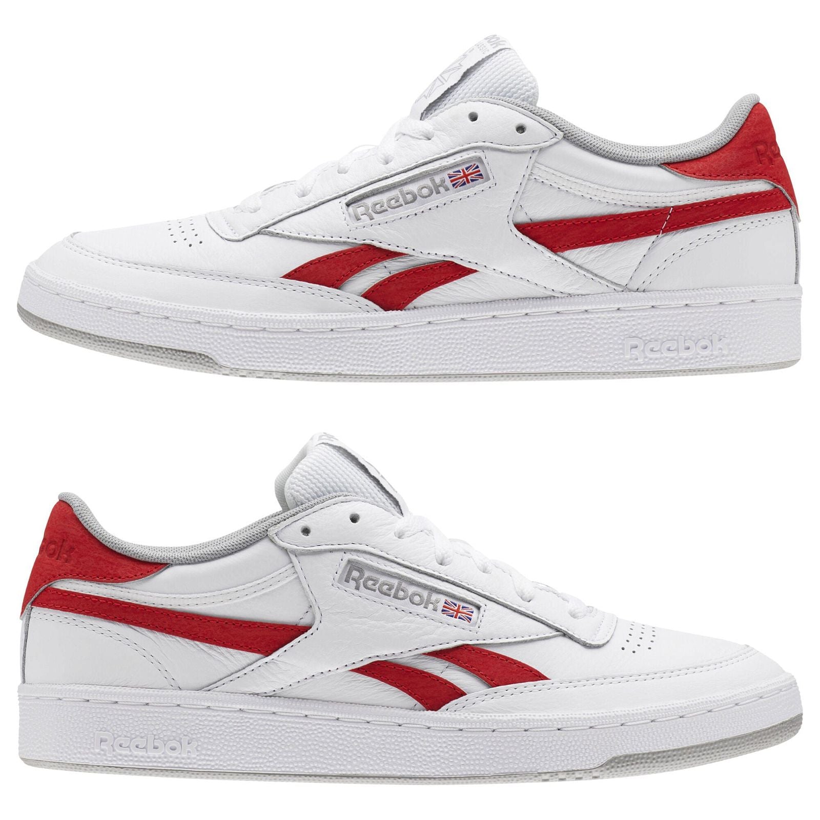 Reebok Revenge Plus Trainers - White / Primal Red - ViaductClothing - -