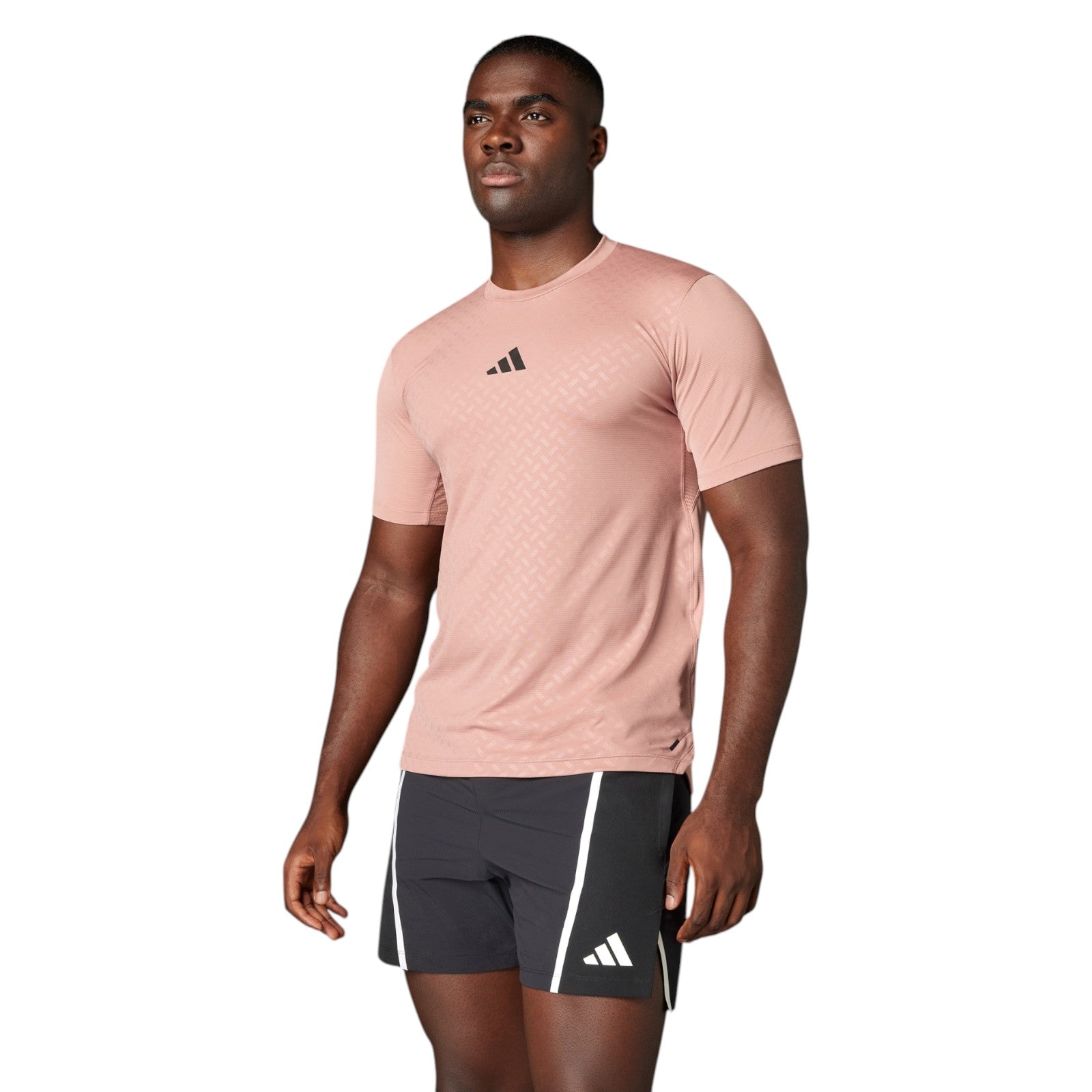 adidas Men's PrimeLift 3-Stripes T-Shirt - Warm Clay