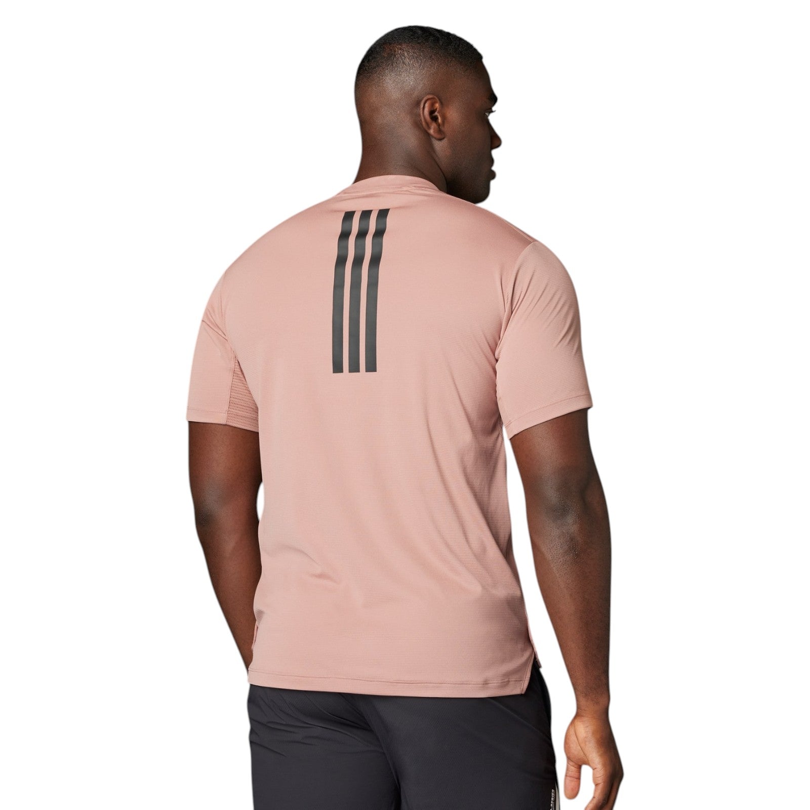 adidas Men's PrimeLift 3-Stripes T-Shirt - Warm Clay