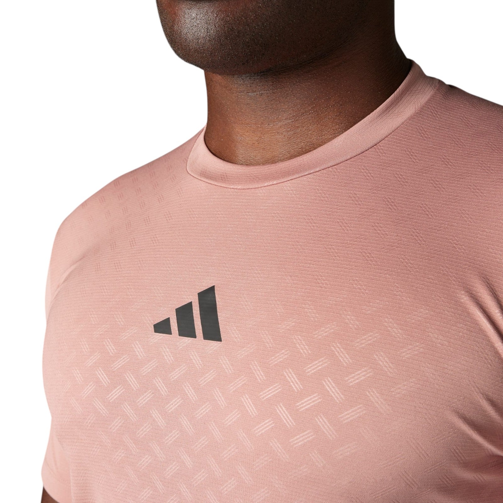 adidas Men's PrimeLift 3-Stripes T-Shirt - Warm Clay