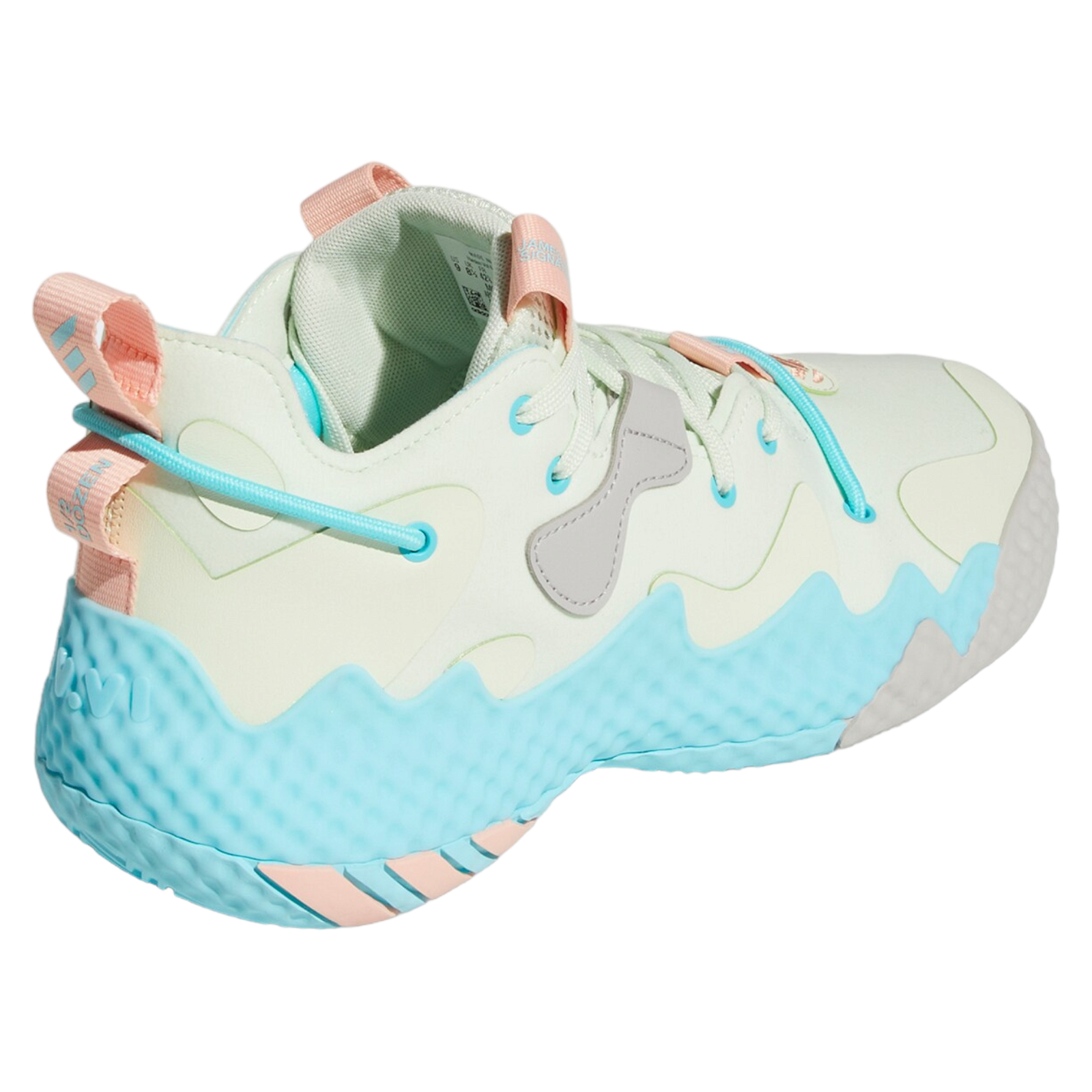 adidas Harden Vol. 6 Basketball Shoes - Gren Mist / Pulse Aqua - ViaductClothing - -