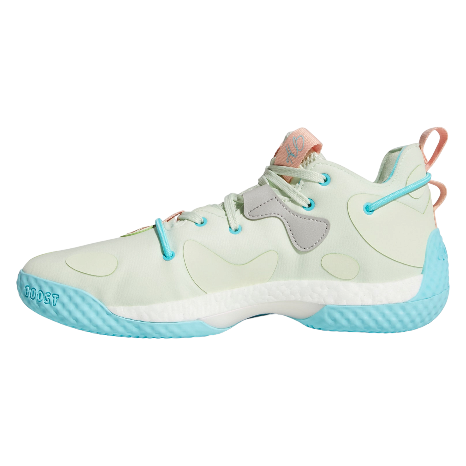 adidas Harden Vol. 6 Basketball Shoes - Gren Mist / Pulse Aqua - ViaductClothing - -