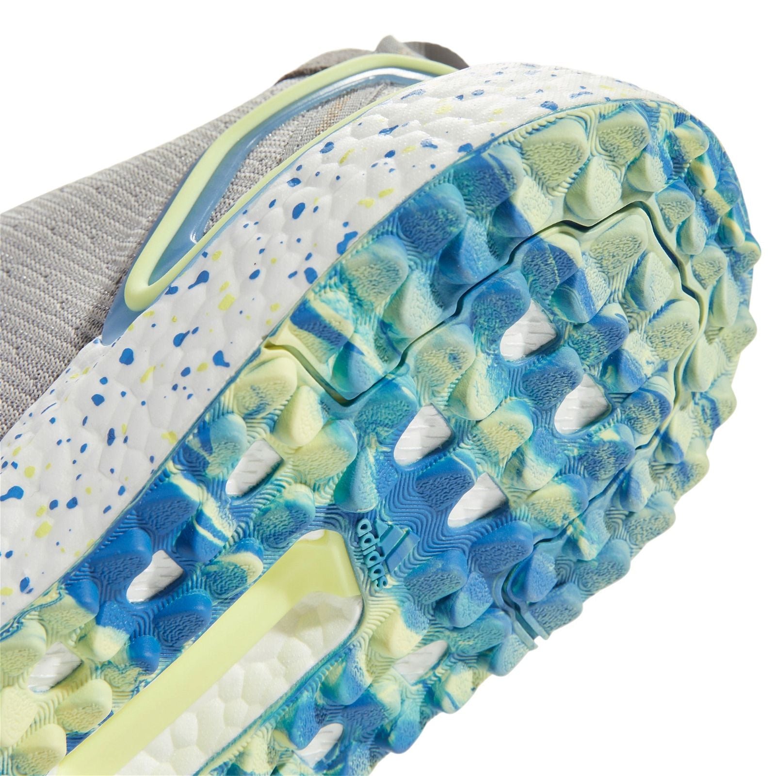 adidas Solarthon Primegreen Spikeless Golf Shoes - Grey Three / Pulse Yellow - ViaductClothing - -