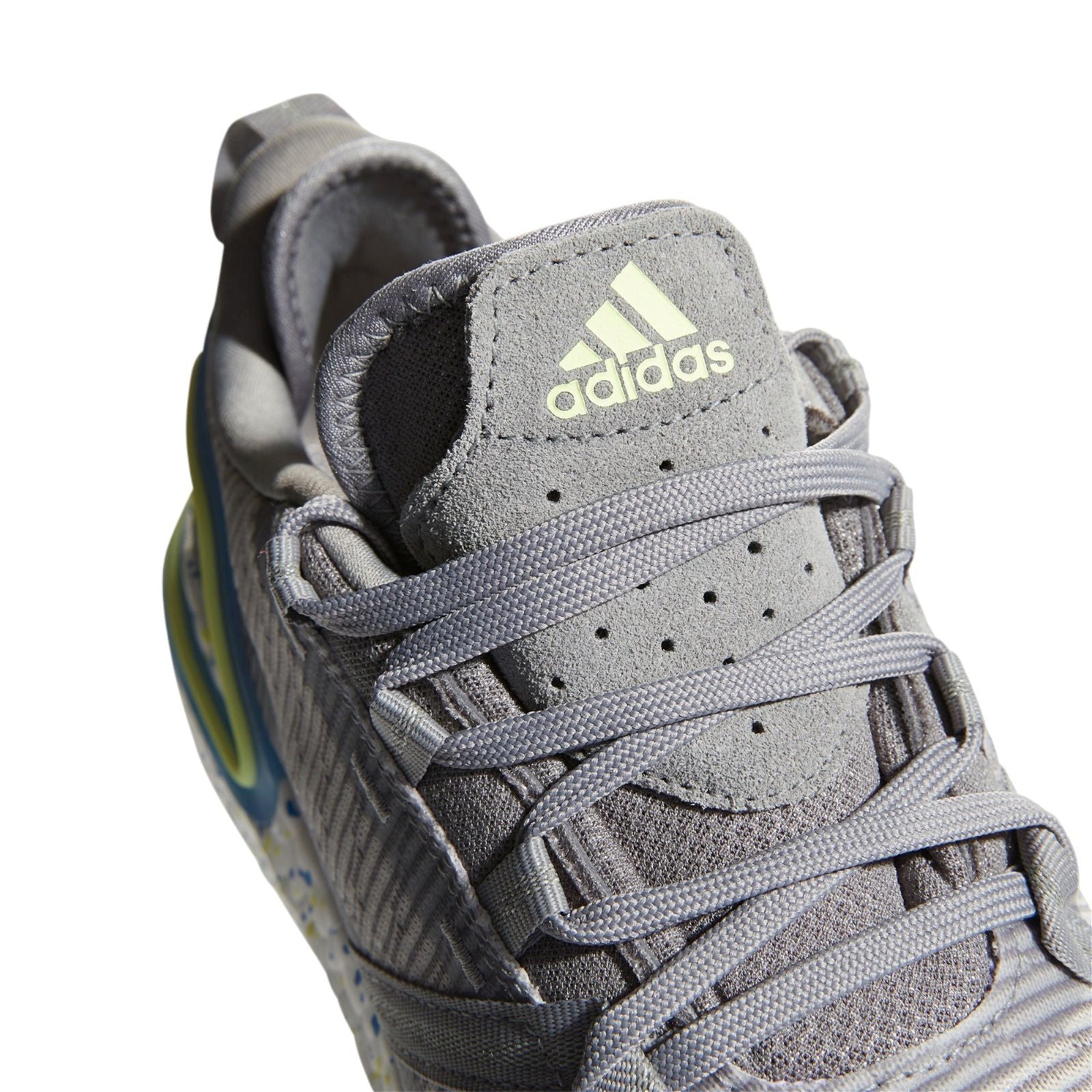 adidas Solarthon Primegreen Spikeless Golf Shoes - Grey Three / Pulse Yellow - ViaductClothing - -