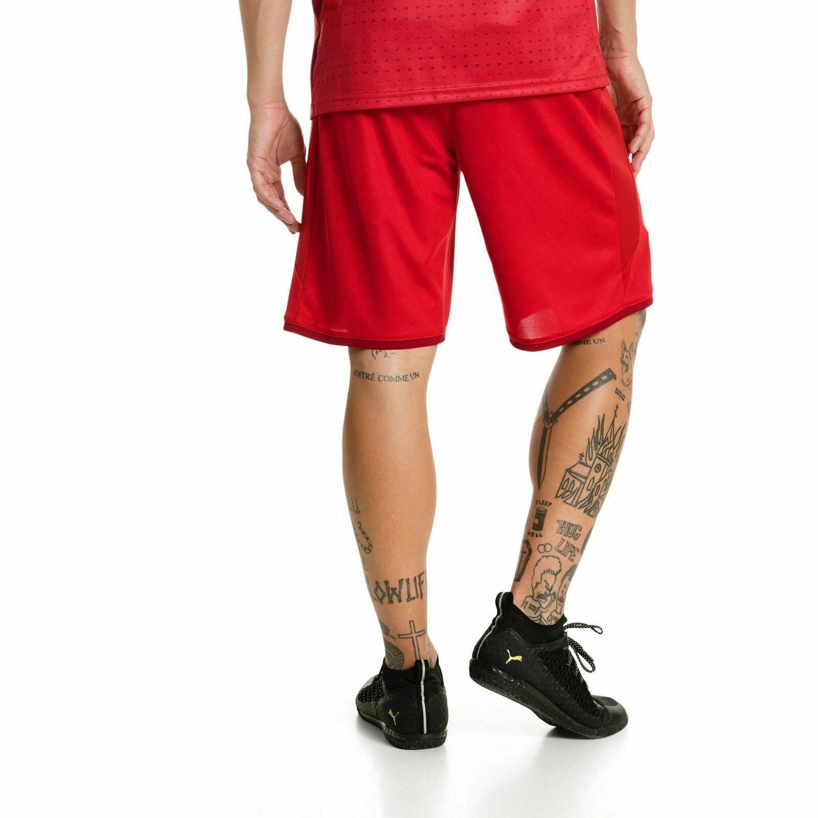 Puma VFB Stuttgart Home Shorts 17-18 - Red - ViaductClothing - -