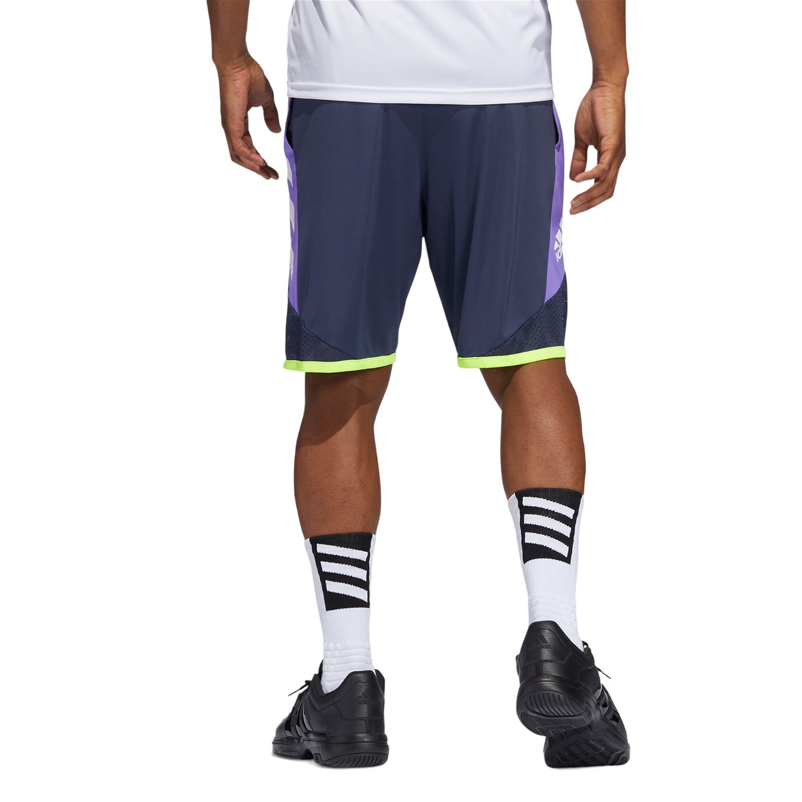 adidas Basketball Pro Madness Shorts - Shadow Navy / Purple - ViaductClothing - -