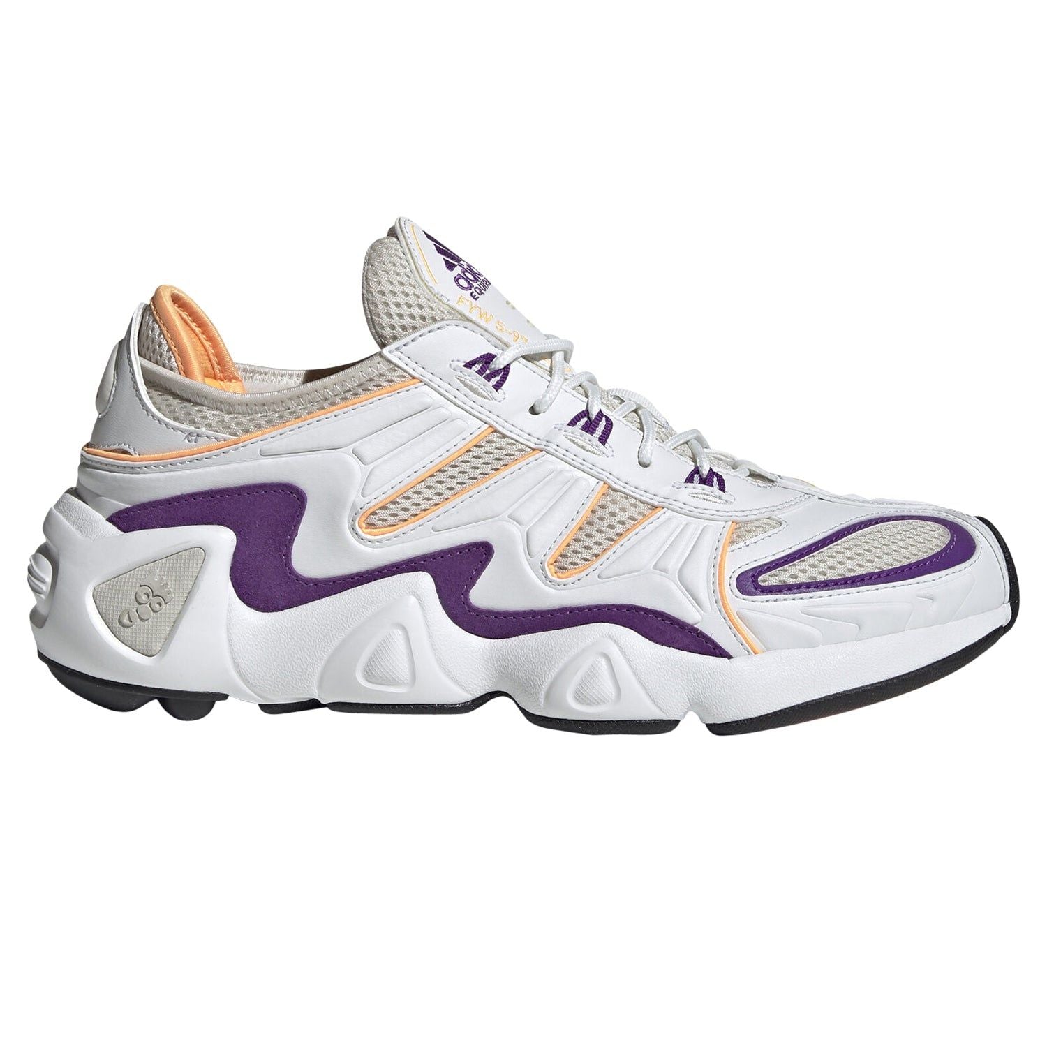 adidas Originals FYW S-97 Trainers - White/Orange/Purple - ViaductClothing - -