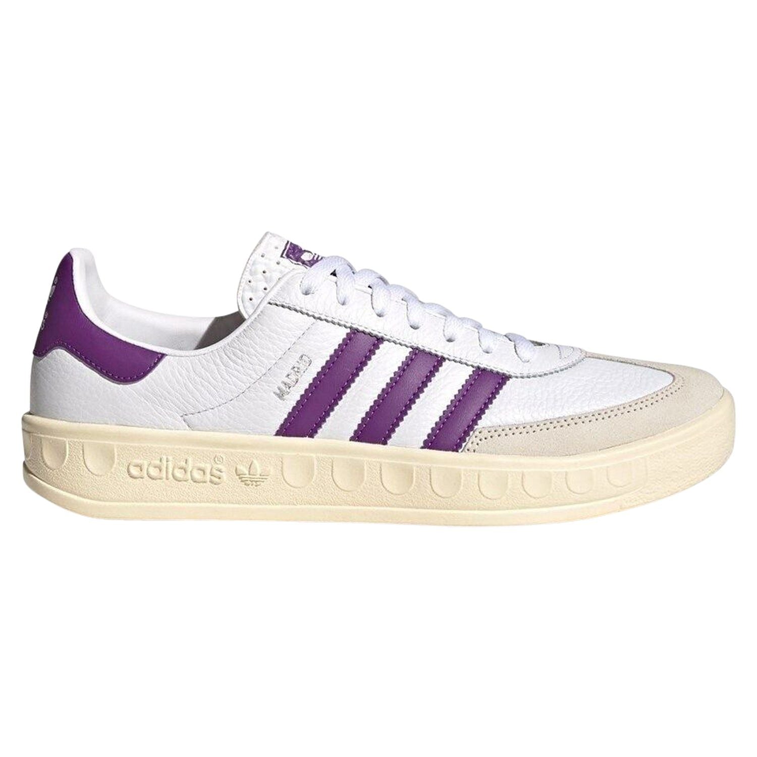 adidas Originals Madrid Trainers - White / Purple - ViaductClothing - -
