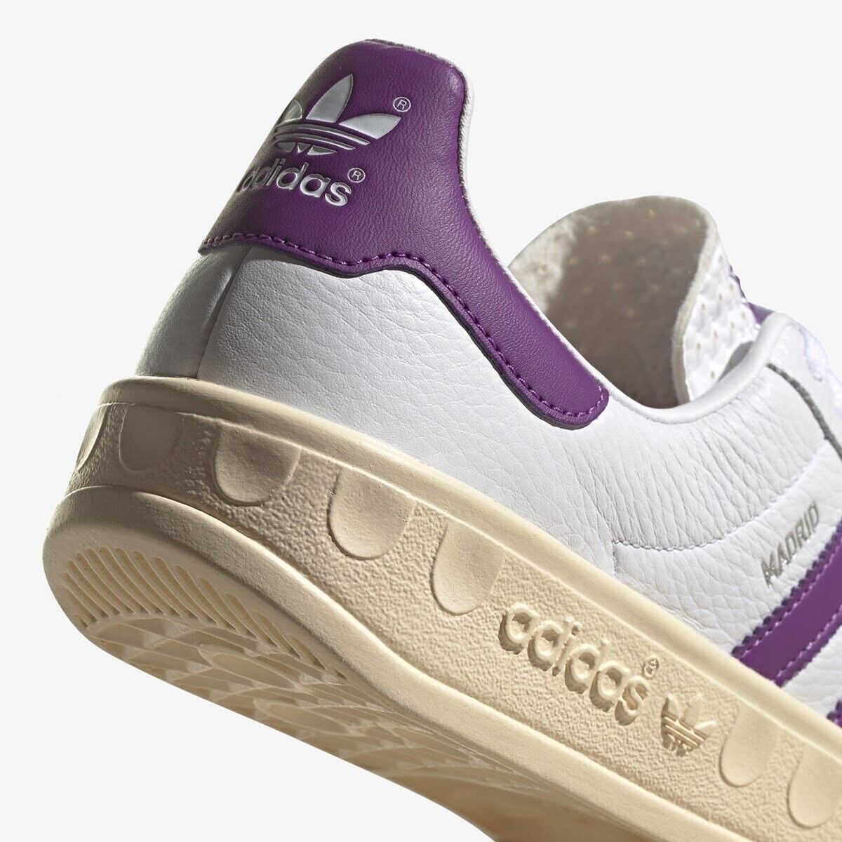 adidas Originals Madrid Trainers - White / Purple - ViaductClothing - -