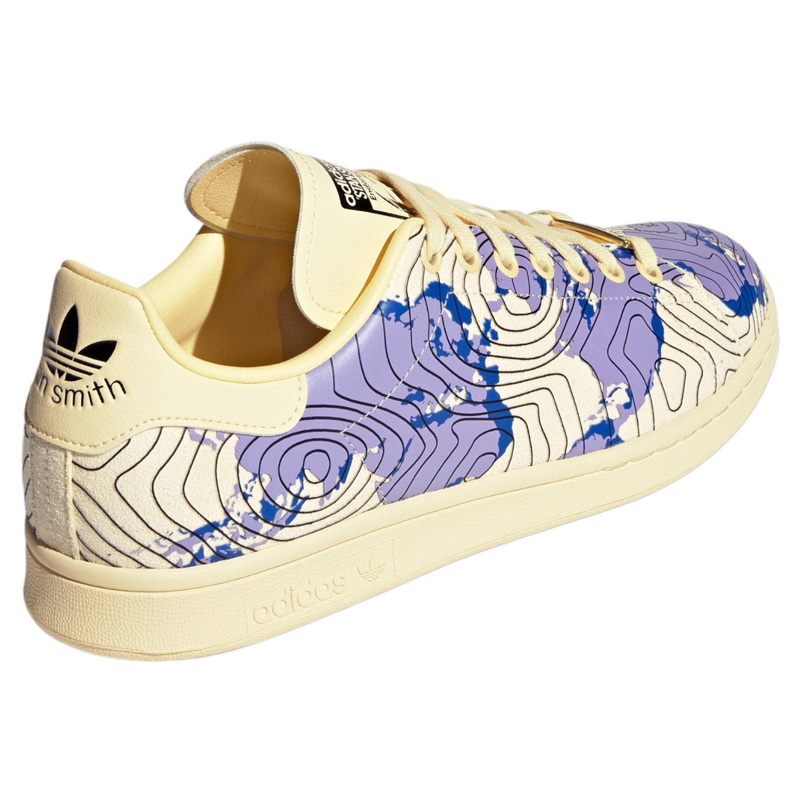 adidas Originals Stan Smith Weatherman Shoes - Cream / Purple - ViaductClothing - -