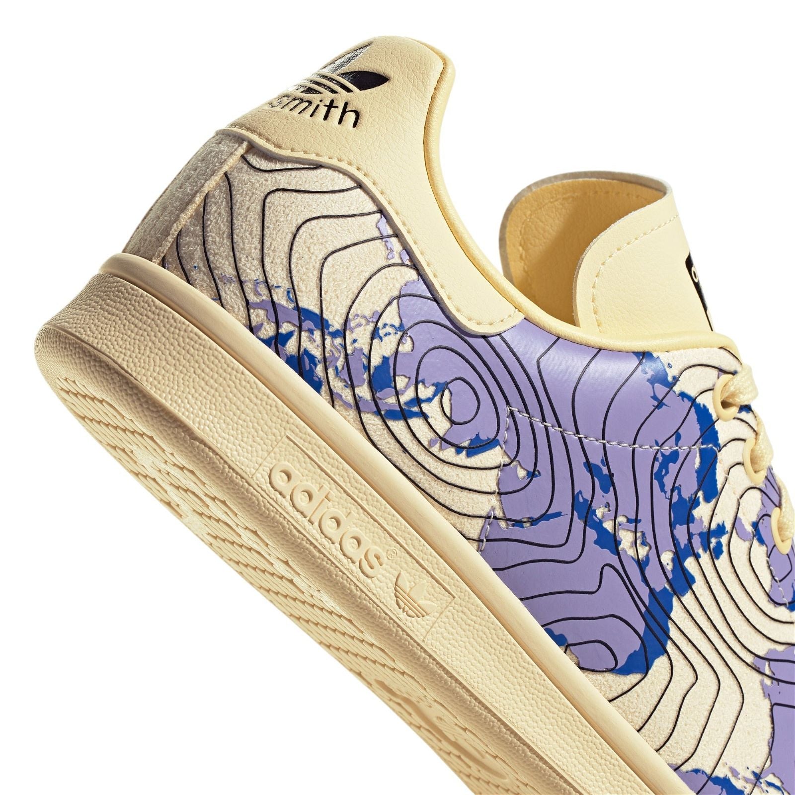 adidas Originals Stan Smith Weatherman Shoes - Cream / Purple - ViaductClothing - -