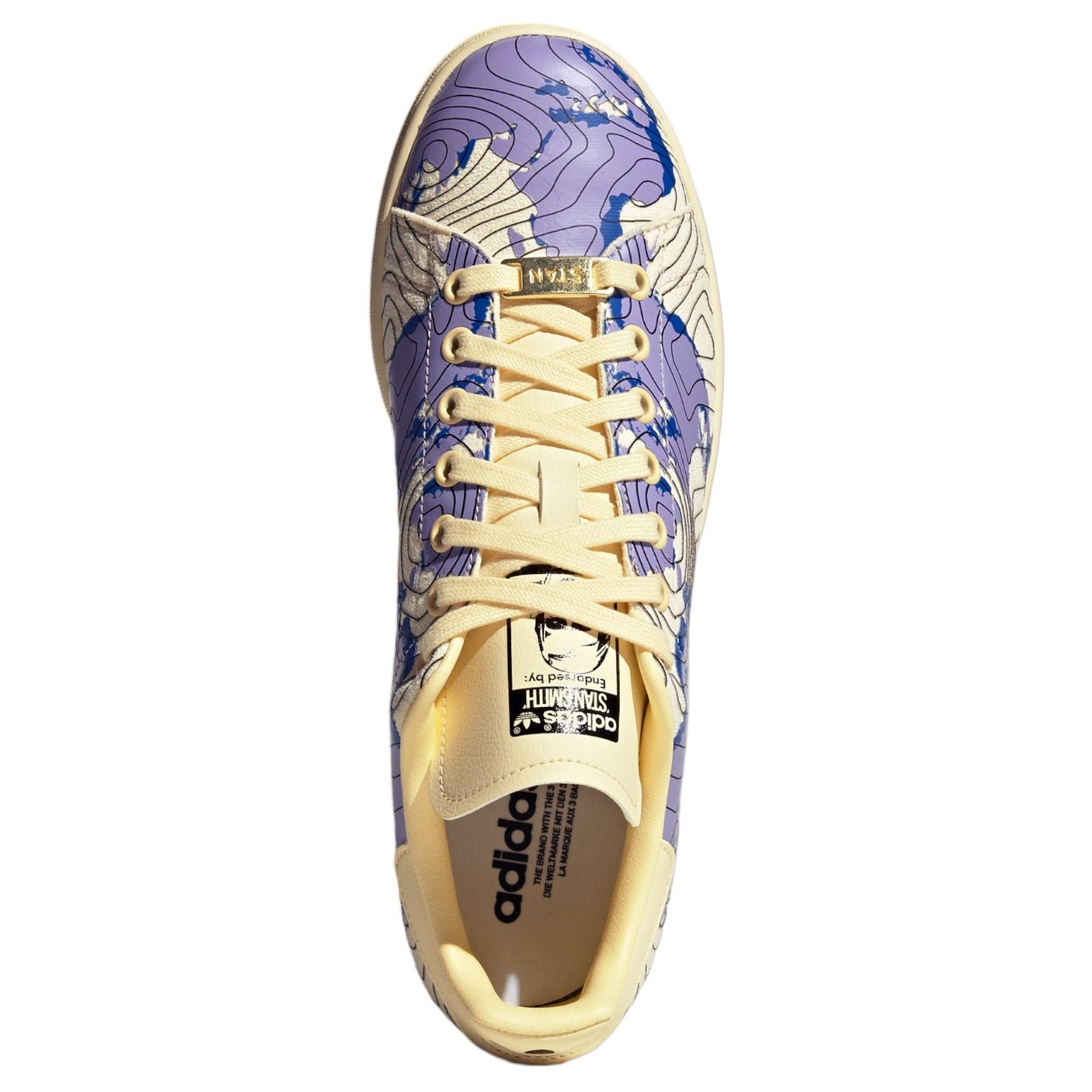adidas Originals Stan Smith Weatherman Shoes - Cream / Purple - ViaductClothing - -