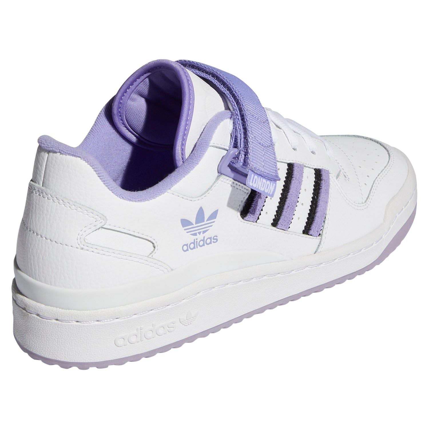 adidas Originals Womens Forum Low City Shoes - White/Purple - ViaductClothing - -