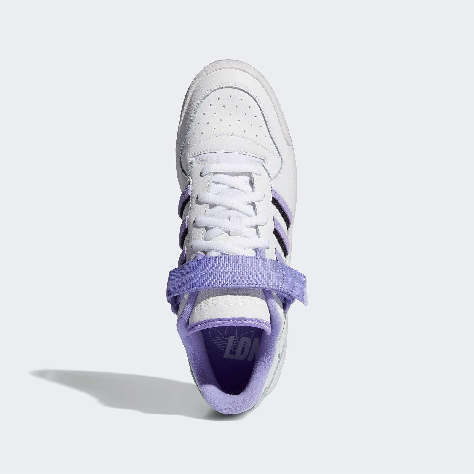 adidas Originals Womens Forum Low City Shoes - White/Purple - ViaductClothing - -