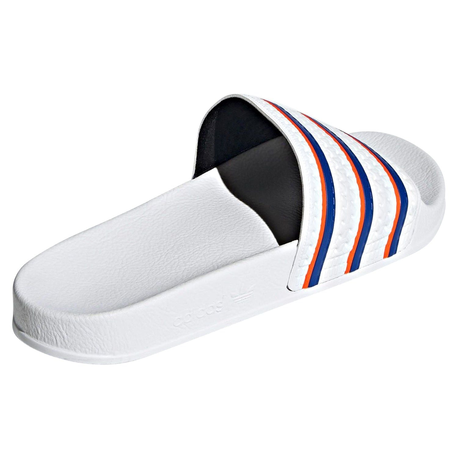 adidas Originals Adilette Slides - White/Blue/Red - ViaductClothing - -