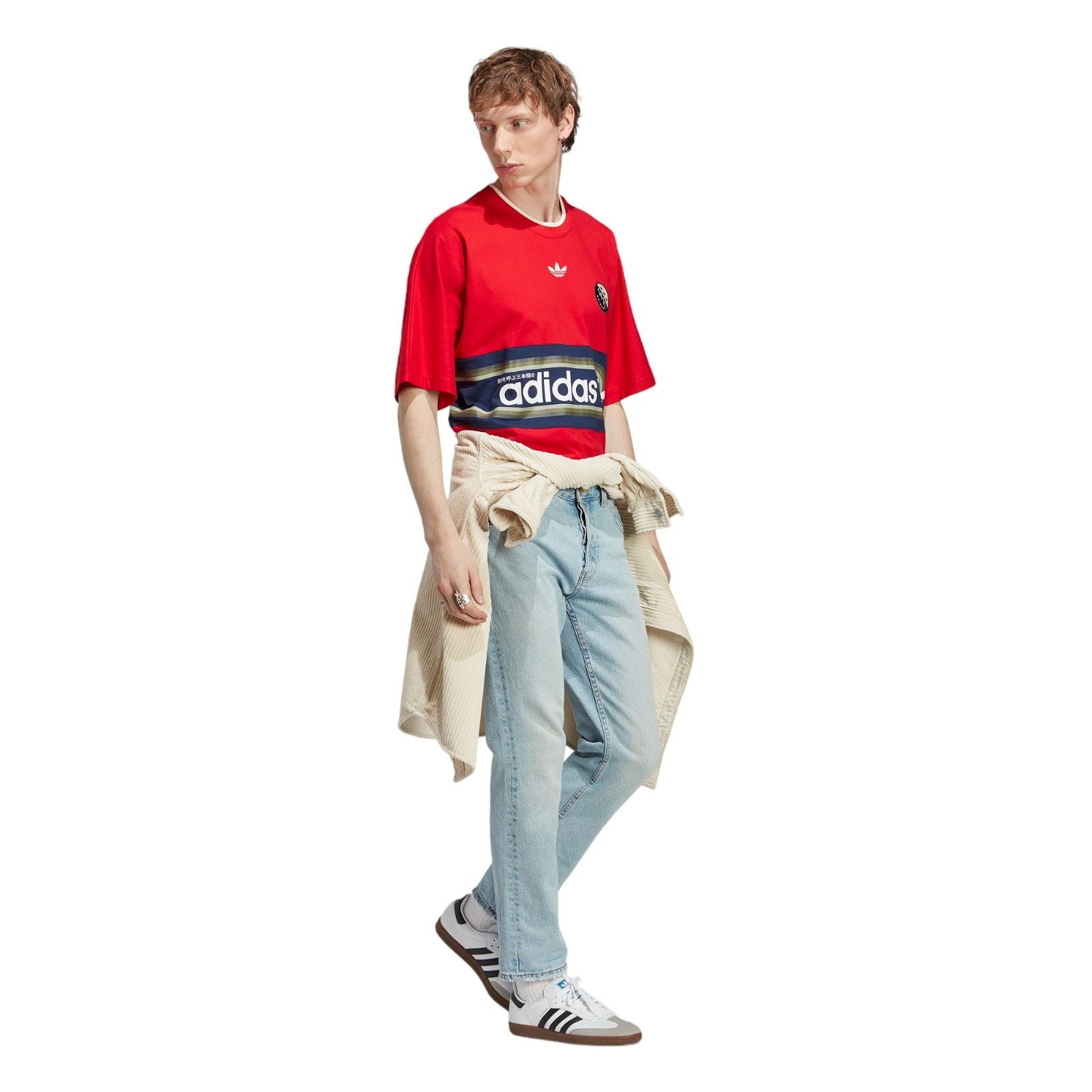 adidas Originals Blokepop Tee - Better Scarlet / Red - ViaductClothing - -