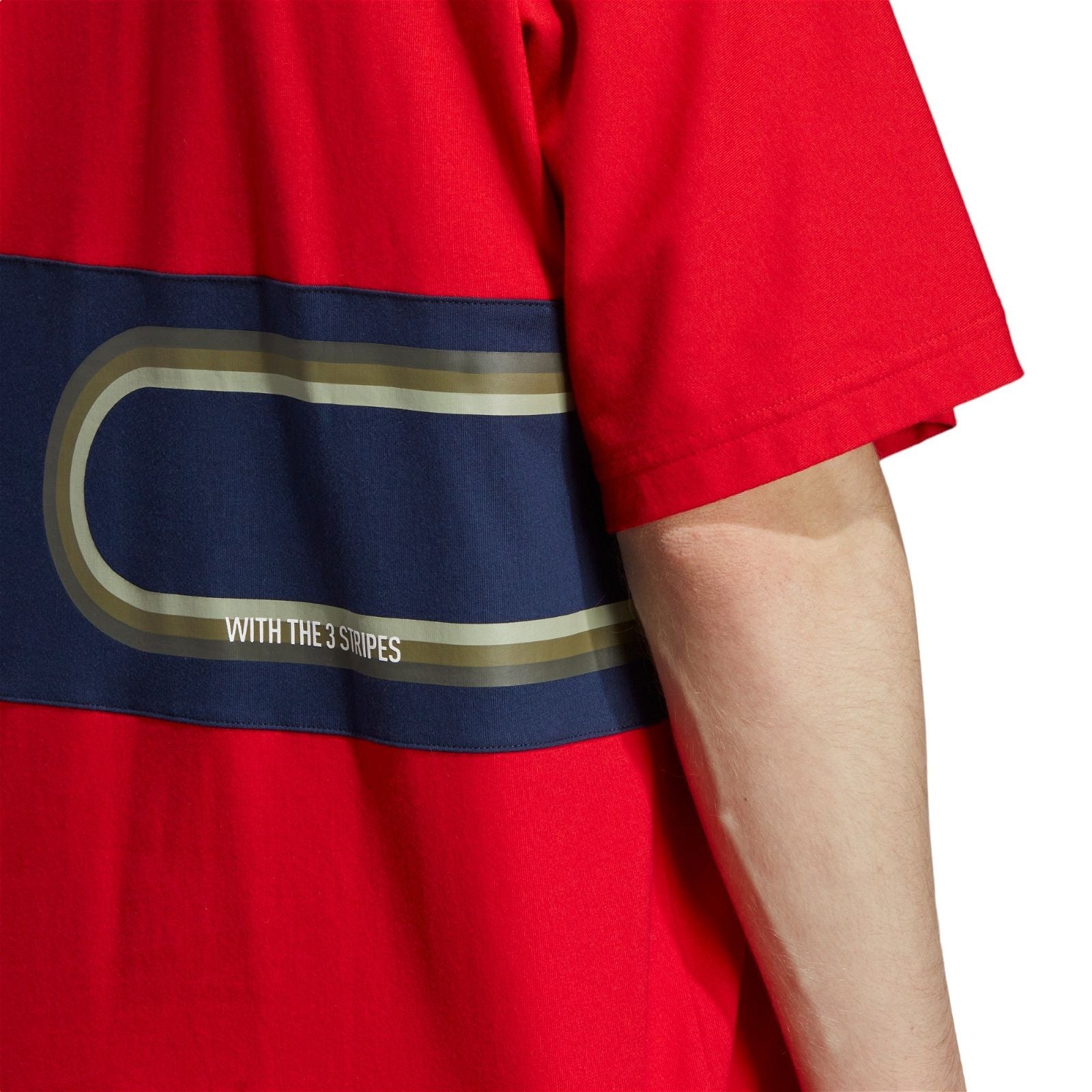 adidas Originals Blokepop Tee - Better Scarlet / Red - ViaductClothing - -