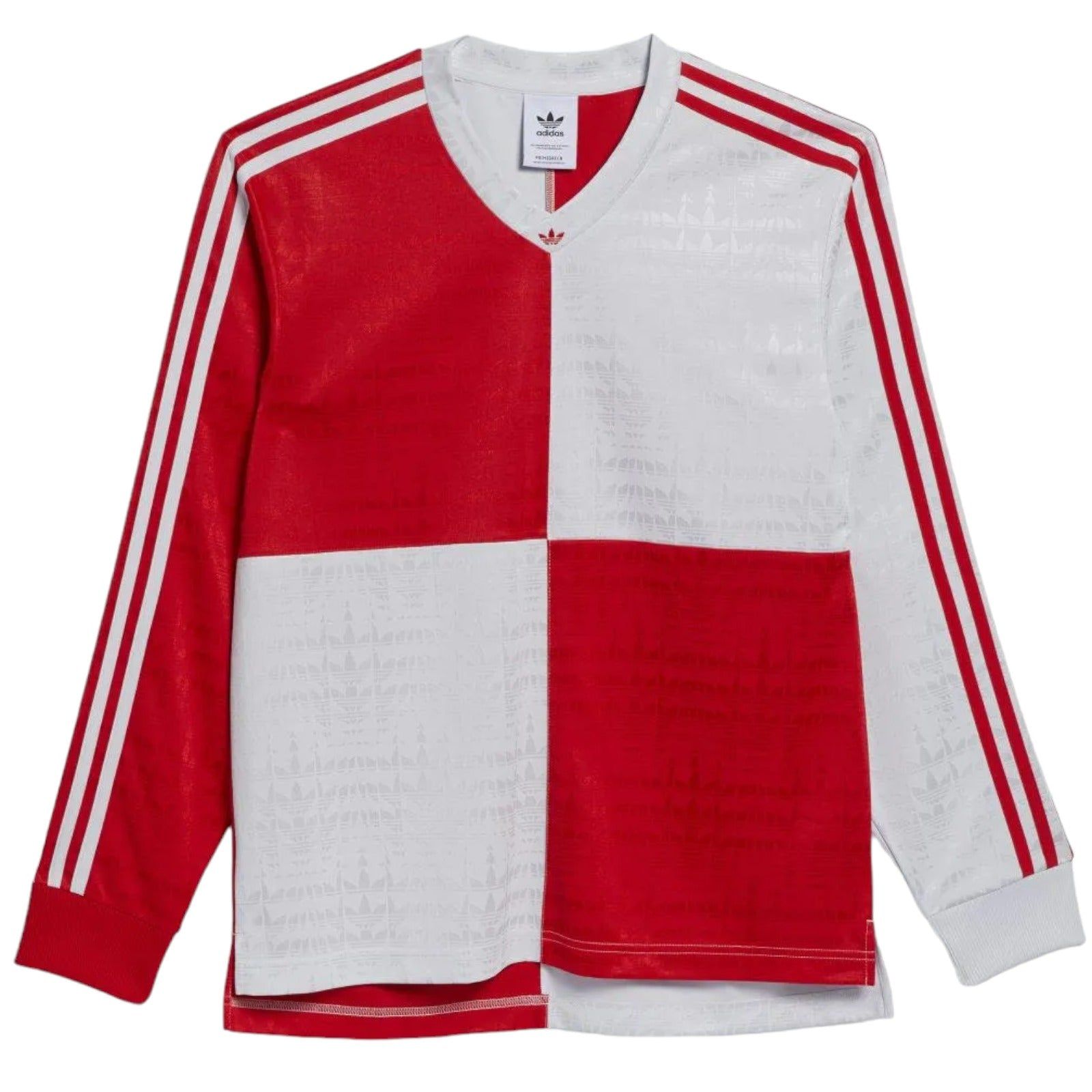 adidas Originals Checker Skateboarding Jersey - White / Red - ViaductClothing - -