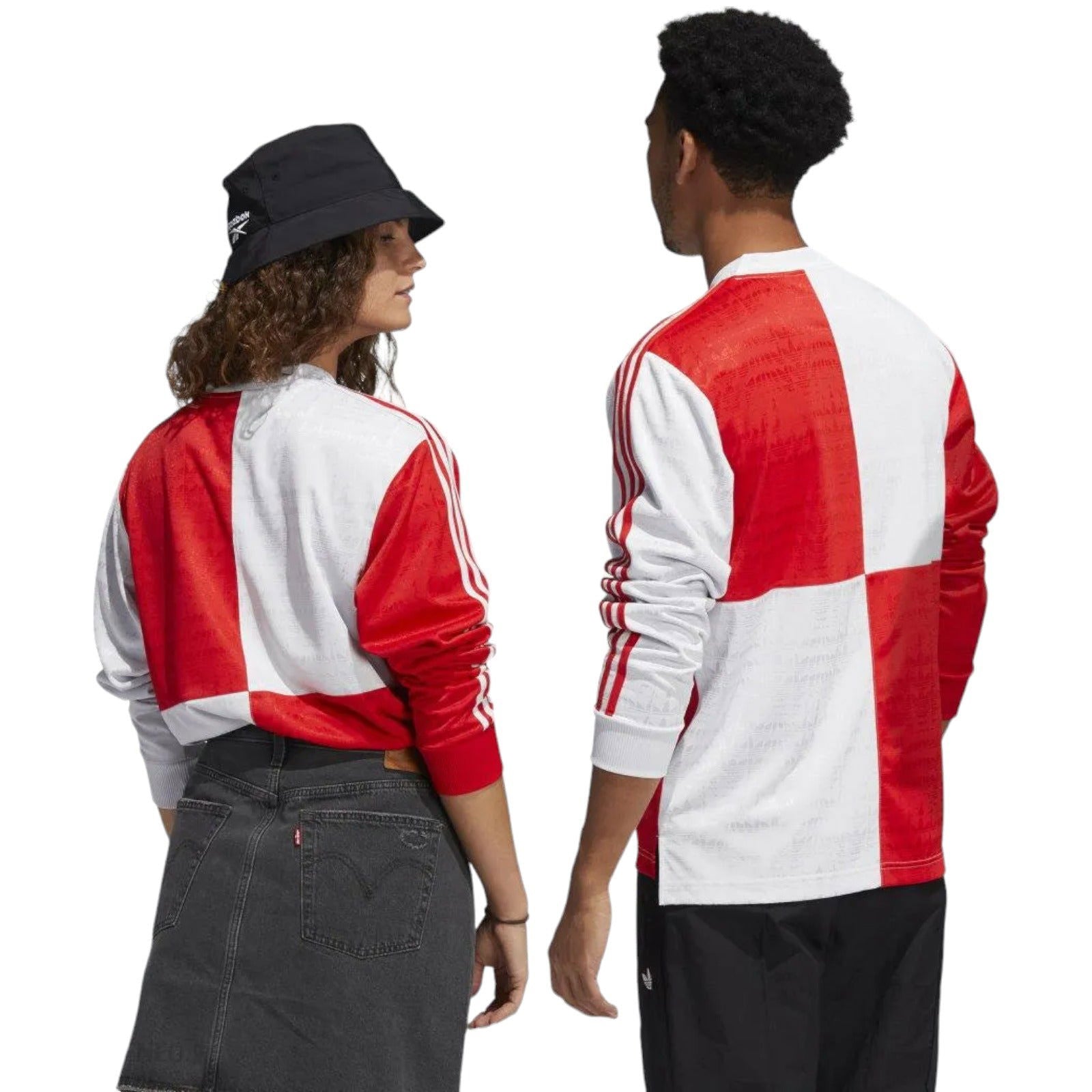 adidas Originals Checker Skateboarding Jersey - White / Red - ViaductClothing - -